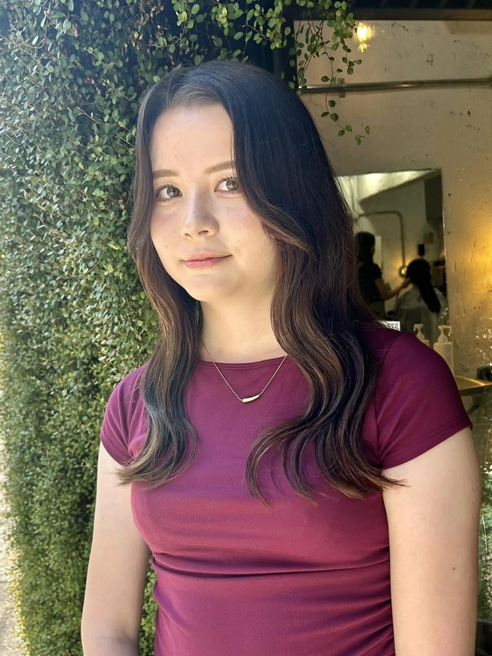 カラー ロング カット ヘアカラー トリートメント 🌼U24 ヘアデザインラボのヘアスタイル