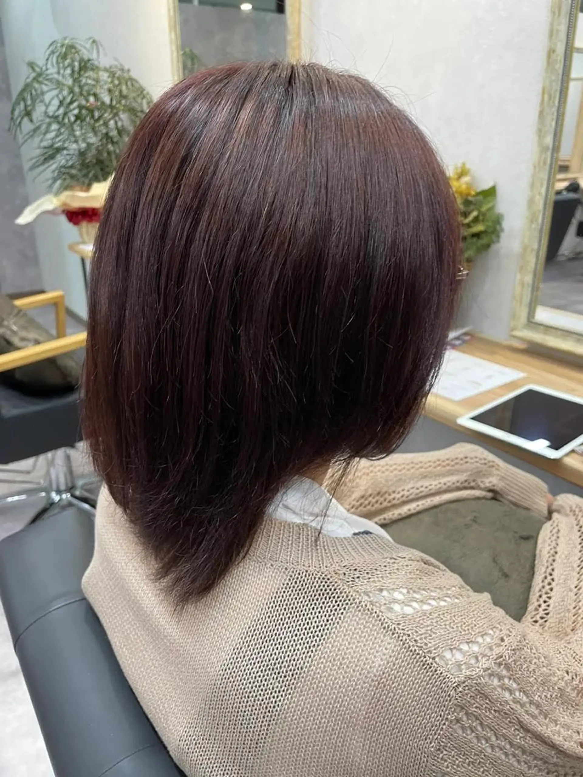 ミディアム カラー ピンクカラー バイオレットカラー ショートカット募集中 クワバラのヘアスタイル