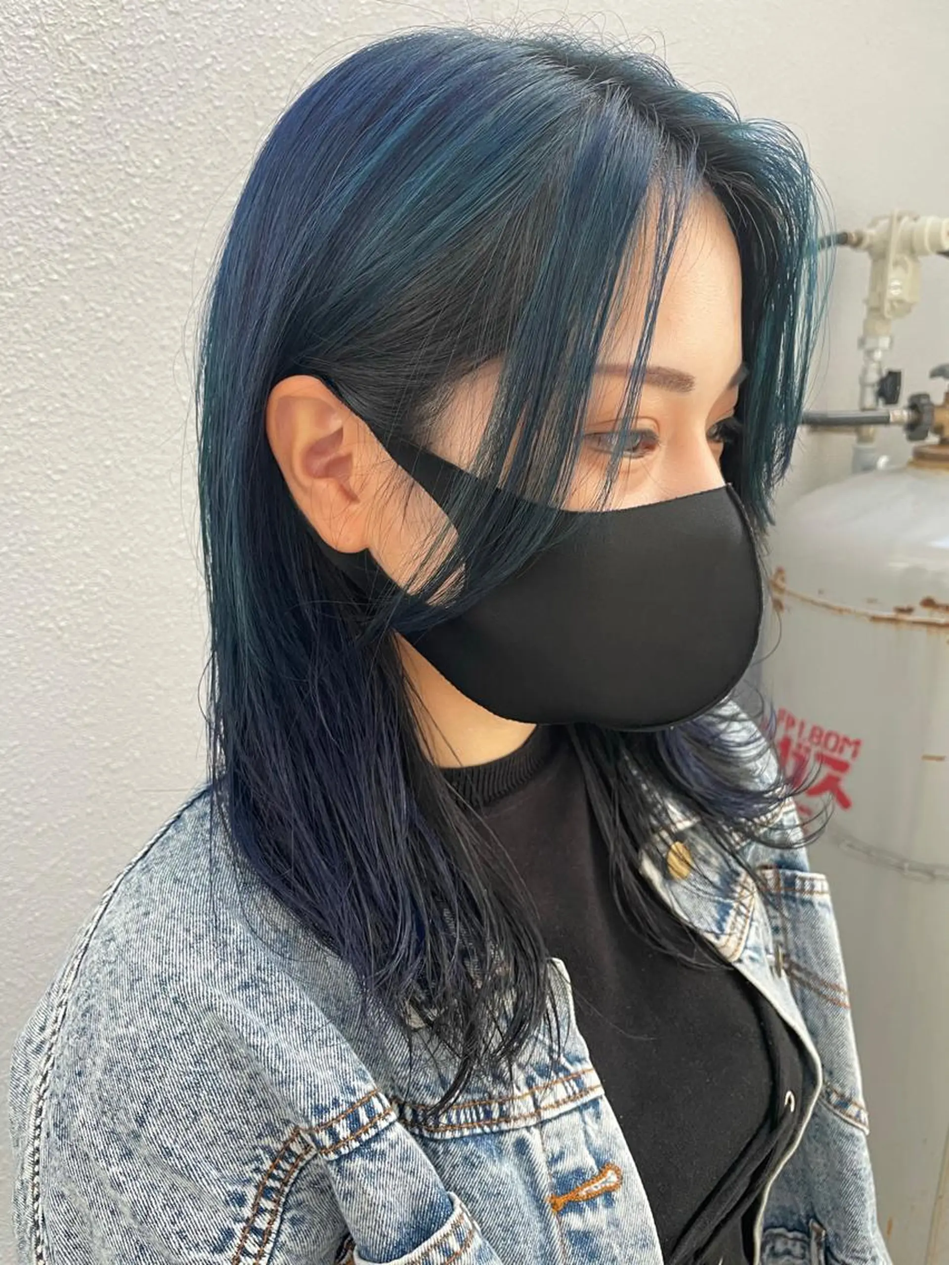 ミディアム 切りっぱなしボブ ショートボブ ミディアムパーマ ミストバング ボブ C’LD hair  produce /シールドヘア所属・モテ髪/ボブ/ショー ト/アダチフウトのヘアスタイル