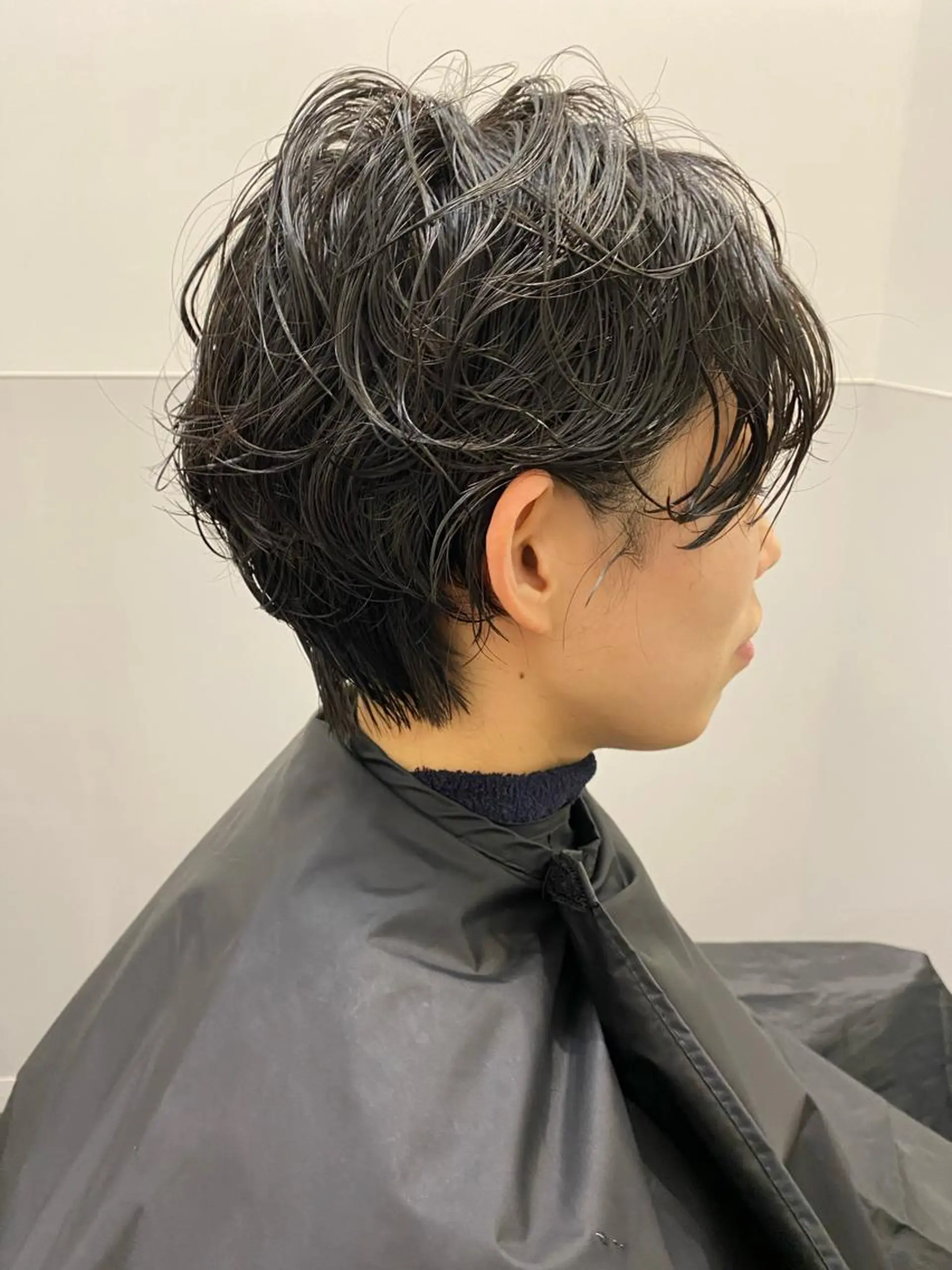 ショート パーマ カット パーマ トリートメント パーマ、髪質改善 菊地美月のヘアスタイル