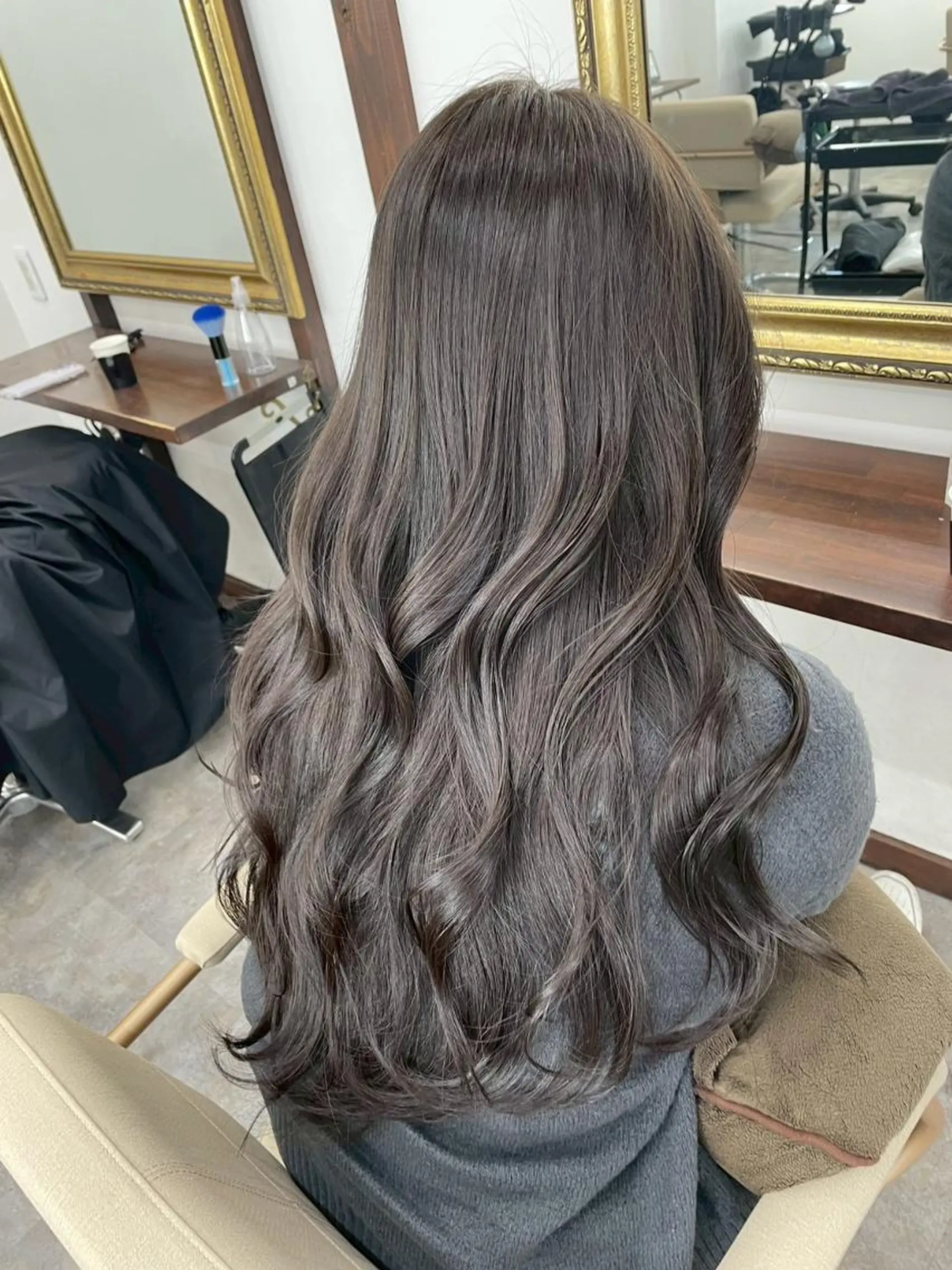 ロング カラー ショートボブ ボブ くびれヘア 顔周りカット ロング ヘアカラー トリートメント newi saLyu ネウィ　サリューのヘアスタイル