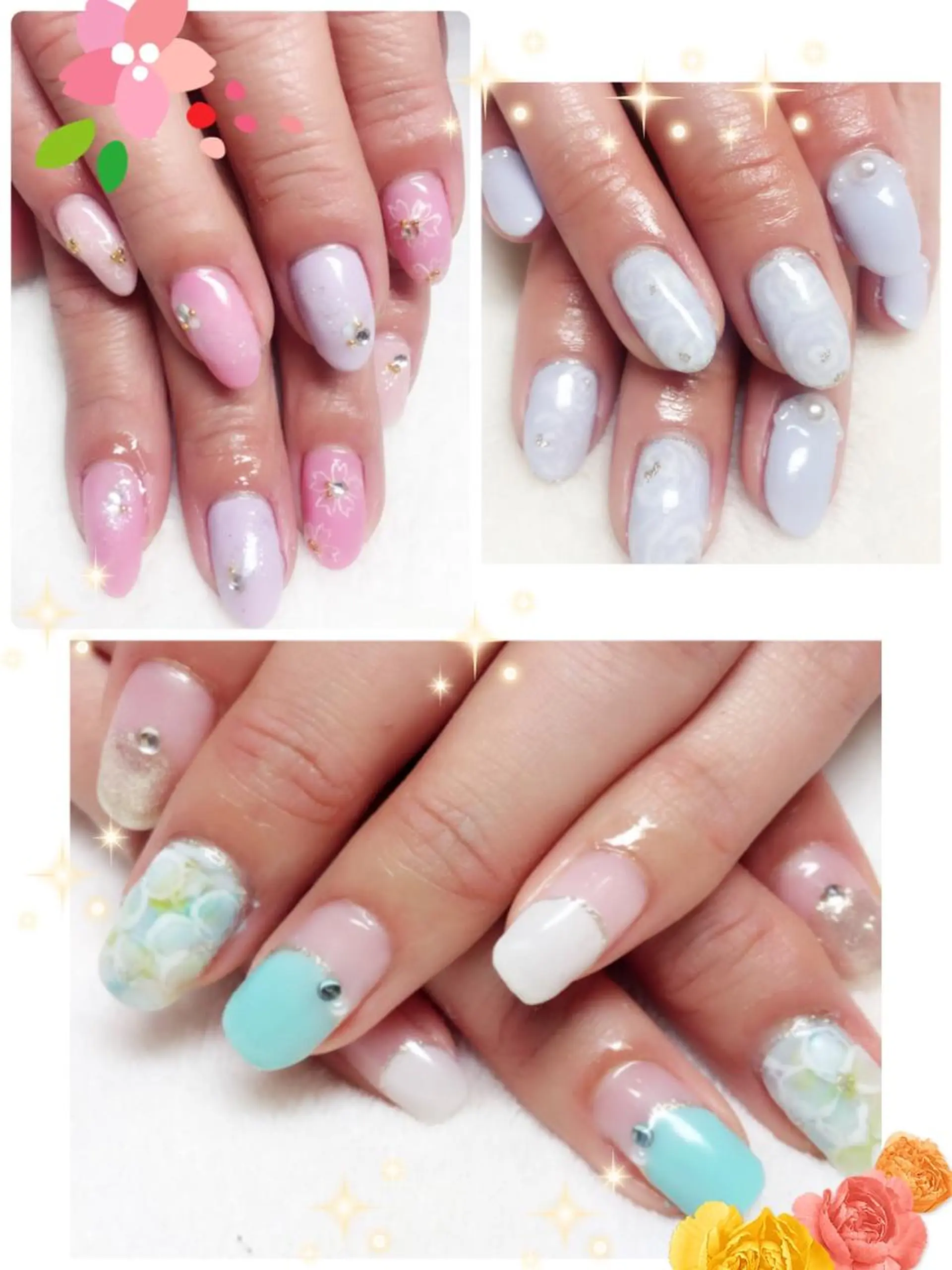 ネイル 春ネイル さゆりネイル&ビューティーサロン所属・古屋 早友里のネイルデザイン