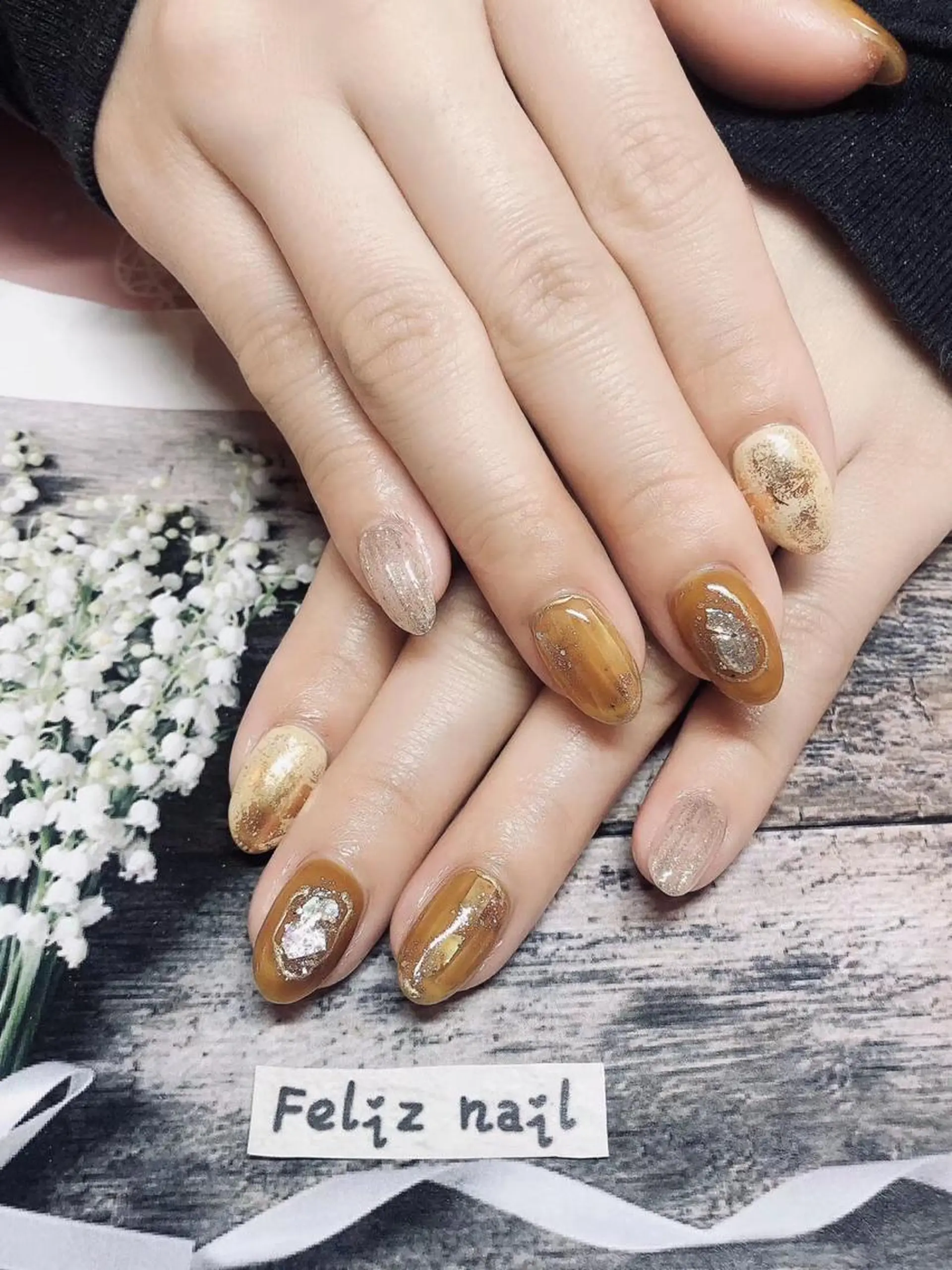 ネイル クリアネイル ジェルネイル ラメ(グリッター) ニュアンスネイル オフィスネイル ハンドネイル ユキカ (ネイリスト)のネイルデザイン