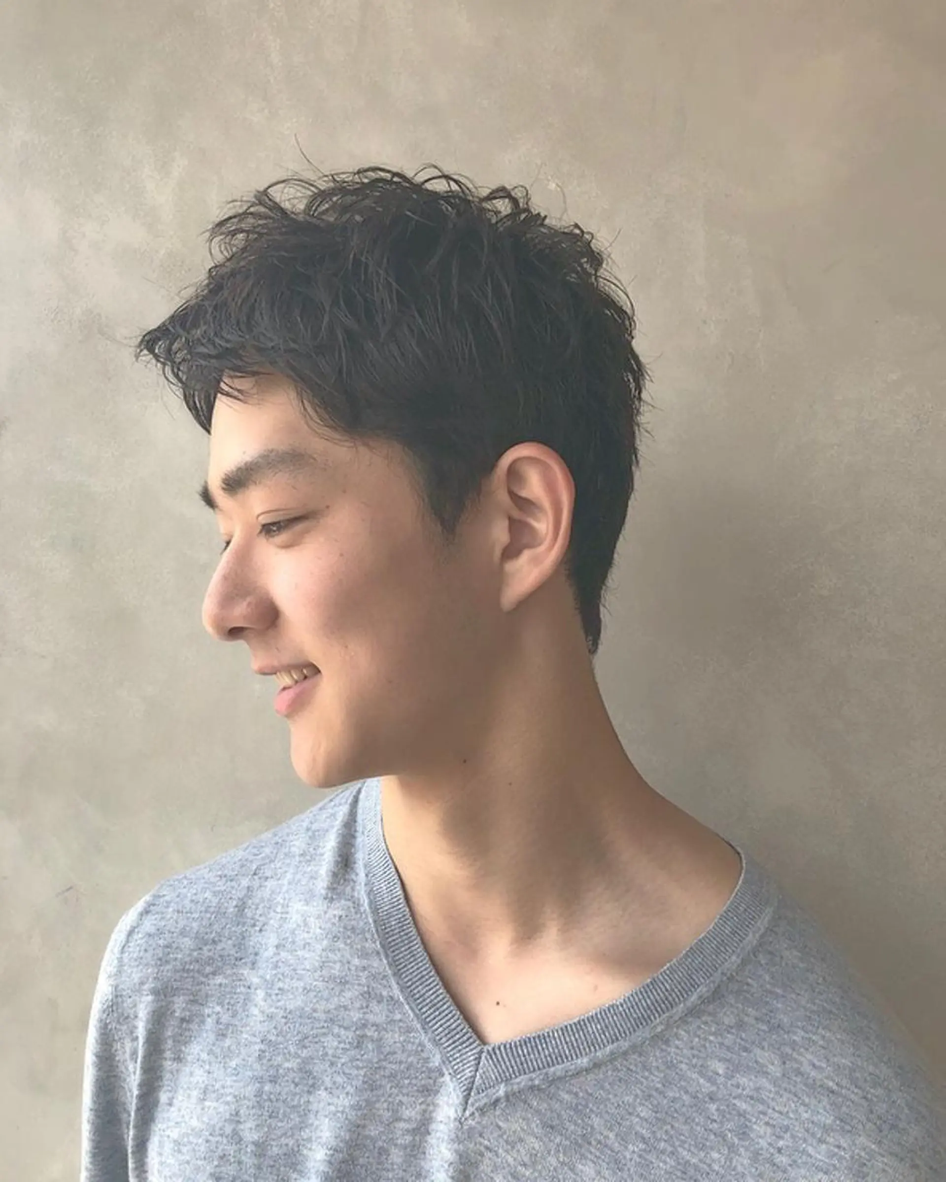 メンズ カット 艶カラー×似合わせ カットshihomiのヘアスタイル