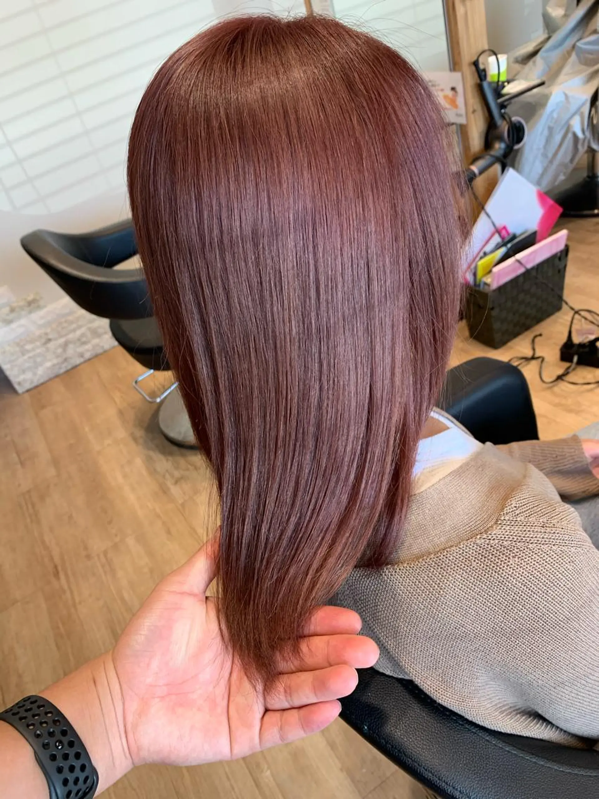 ミディアム ヘアカラー 大久保 隆蔵のヘアスタイル