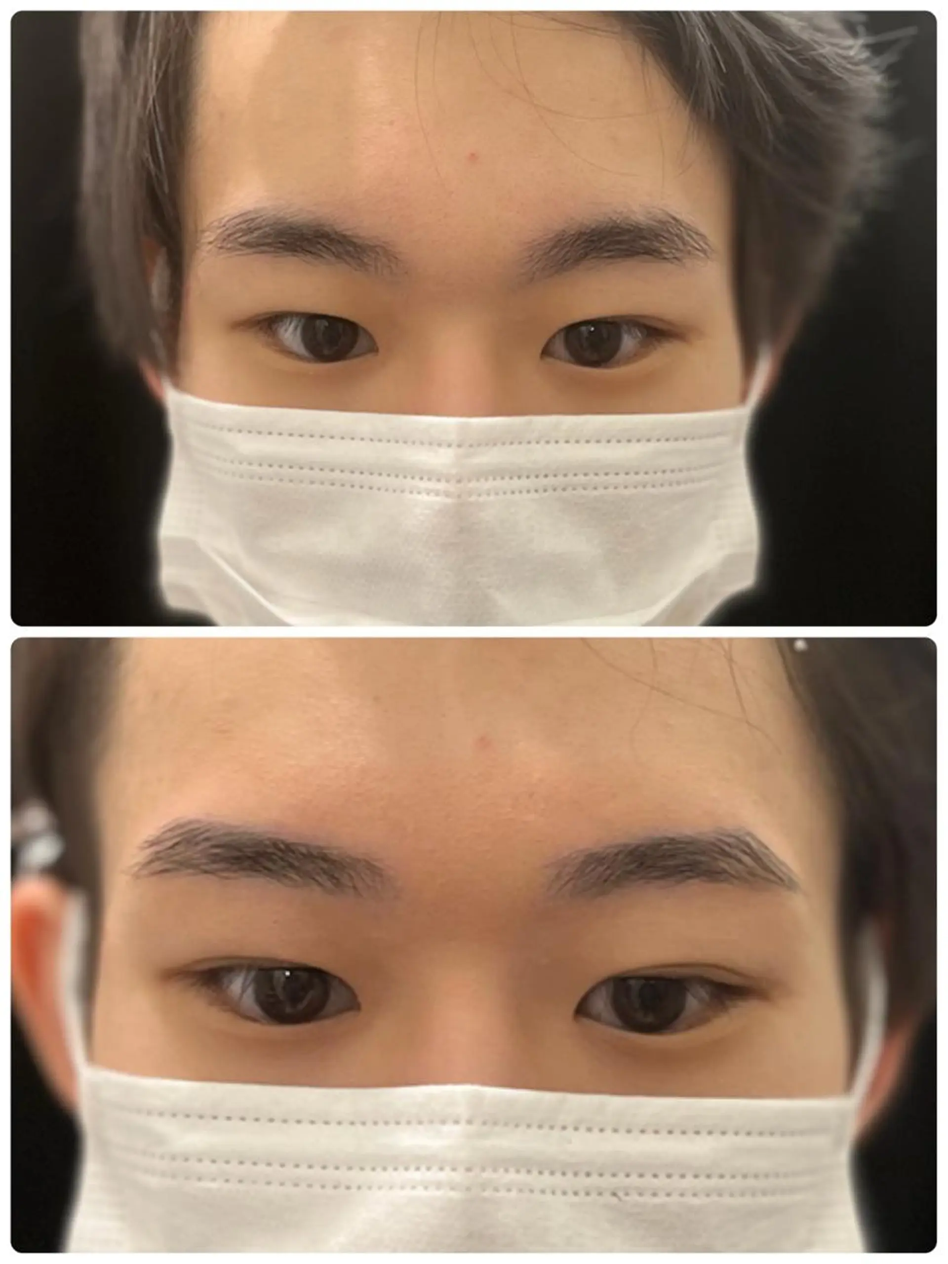 アイブロウ 眉カラー メンズアイブロウ 眉毛ワックス脱毛 ワックス脱毛 眉カット 溝部裕太Hair salon808代表のヘアスタイル