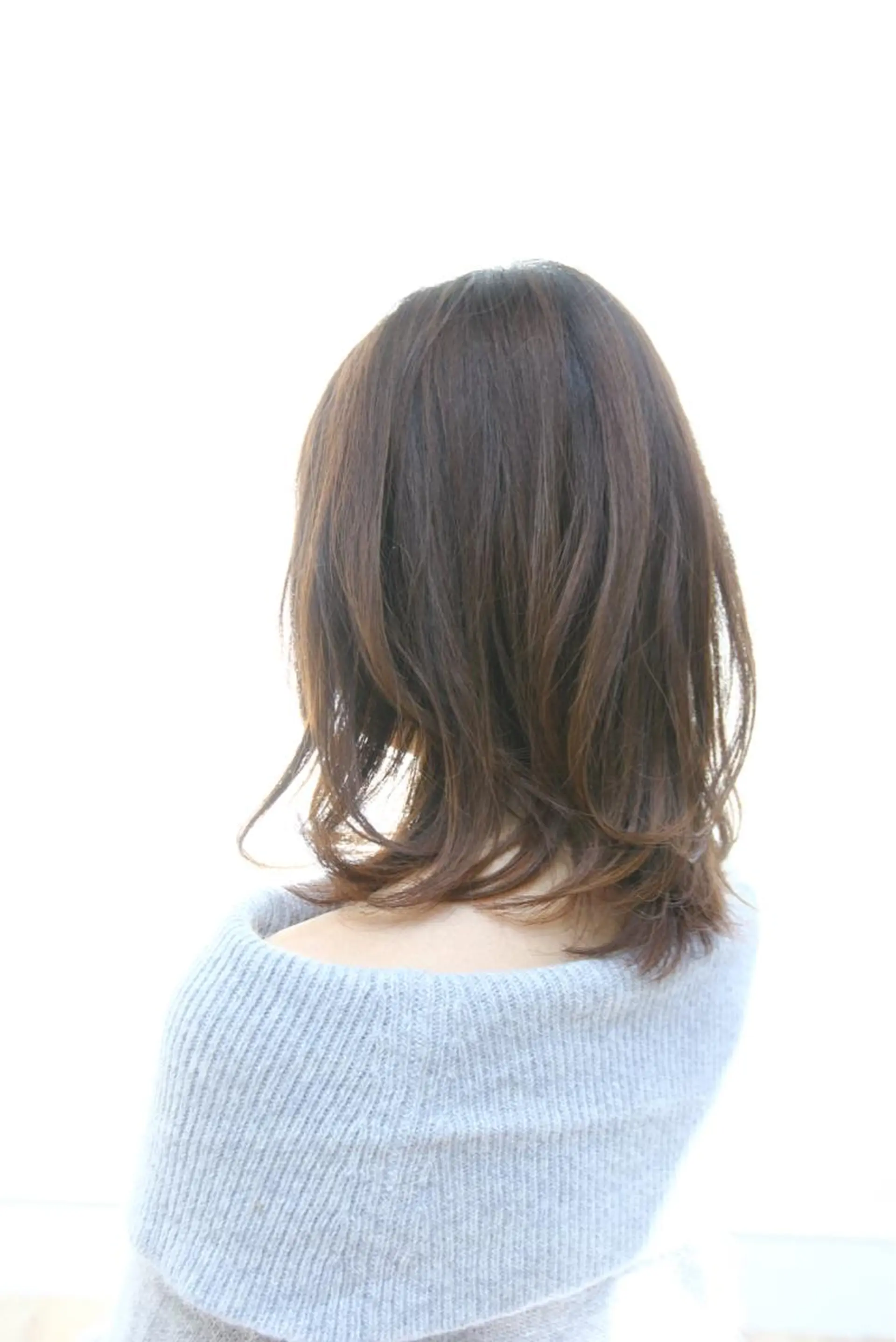 ミディアム セミロング パーマ ヘアアレンジ リ コのヘアスタイル