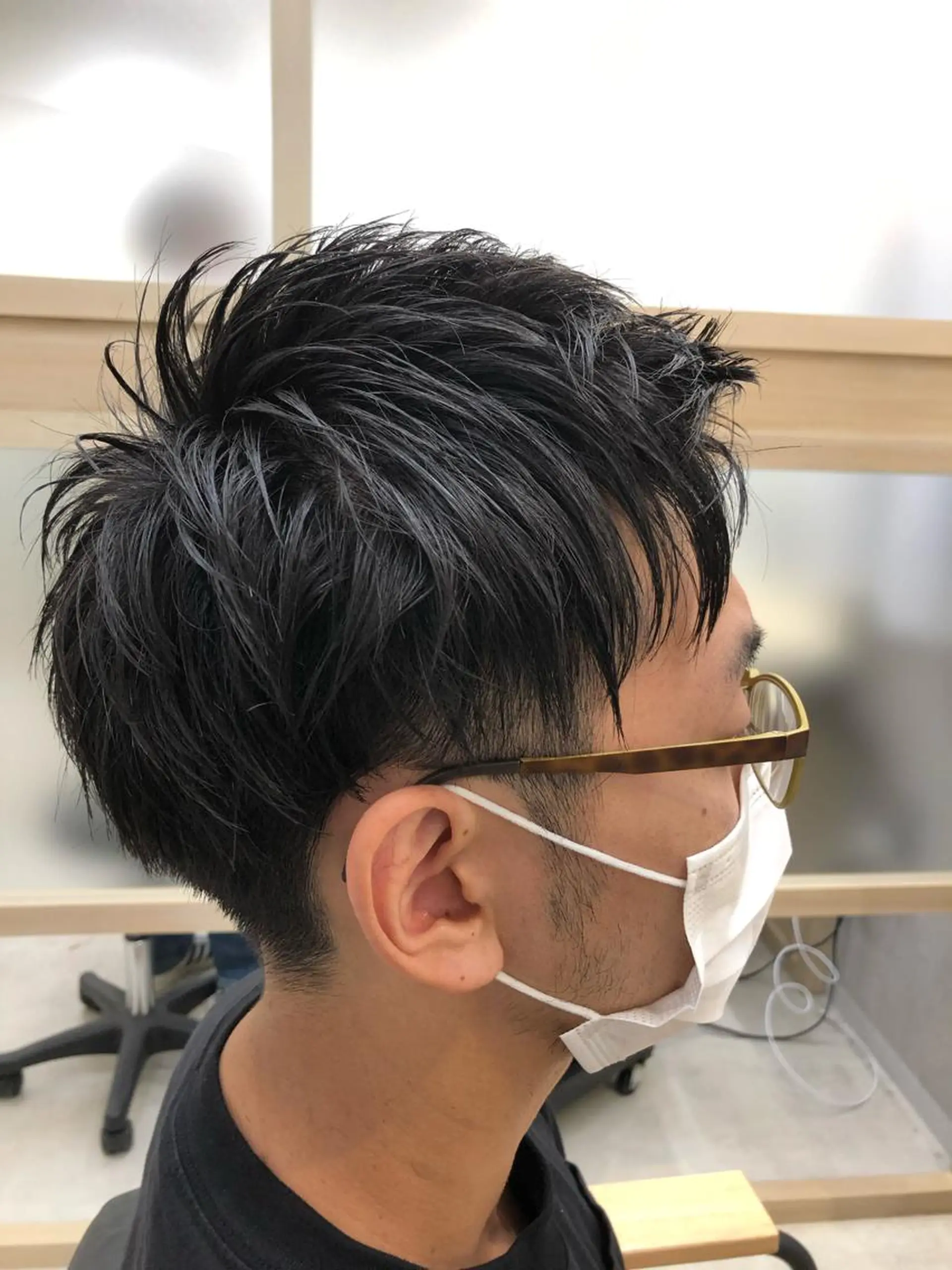 ショート メンズ アップバング ショートヘア 天野 涼のヘアスタイル