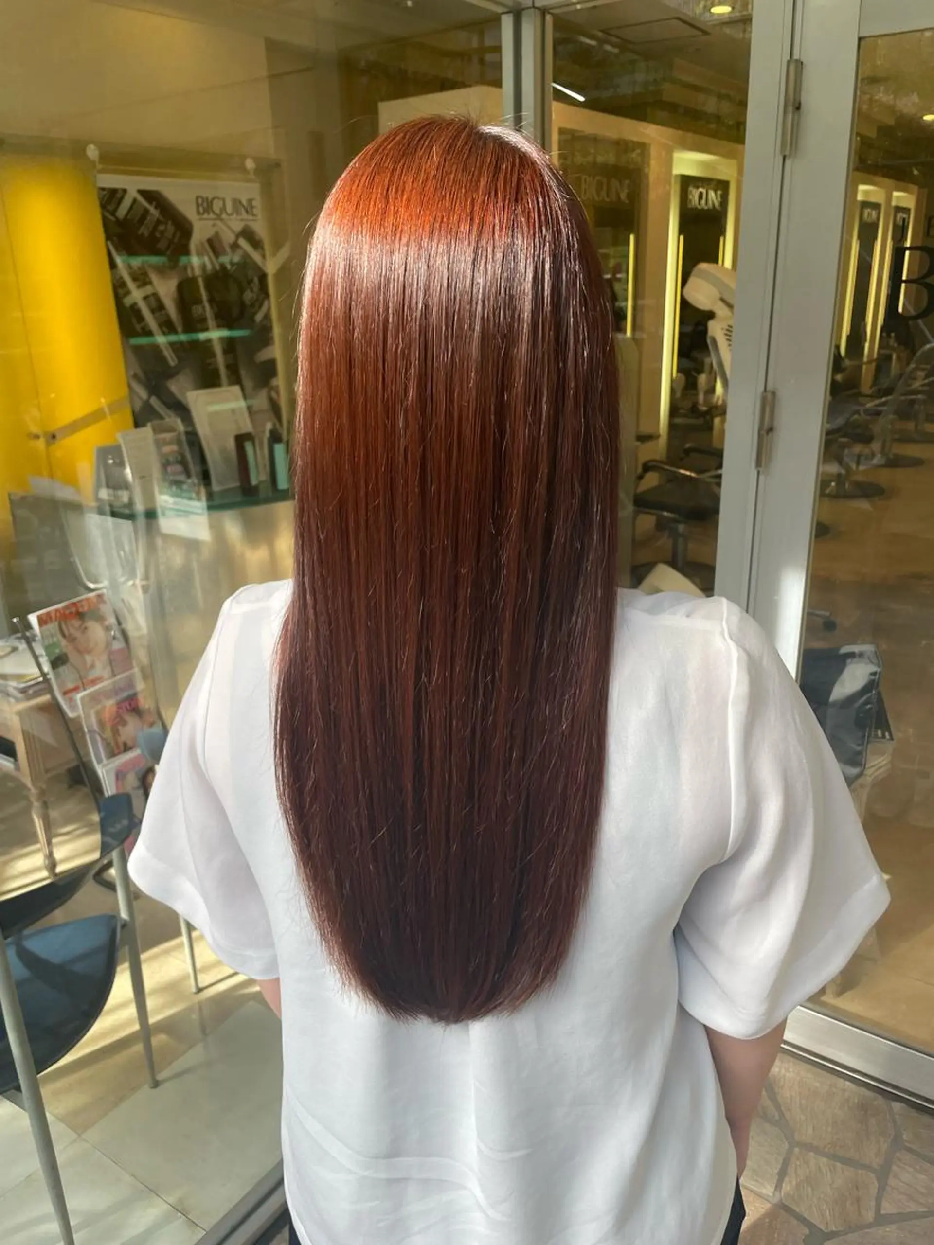 ロング 髪質改善イノアカラー 富澤ショウタのヘアスタイル