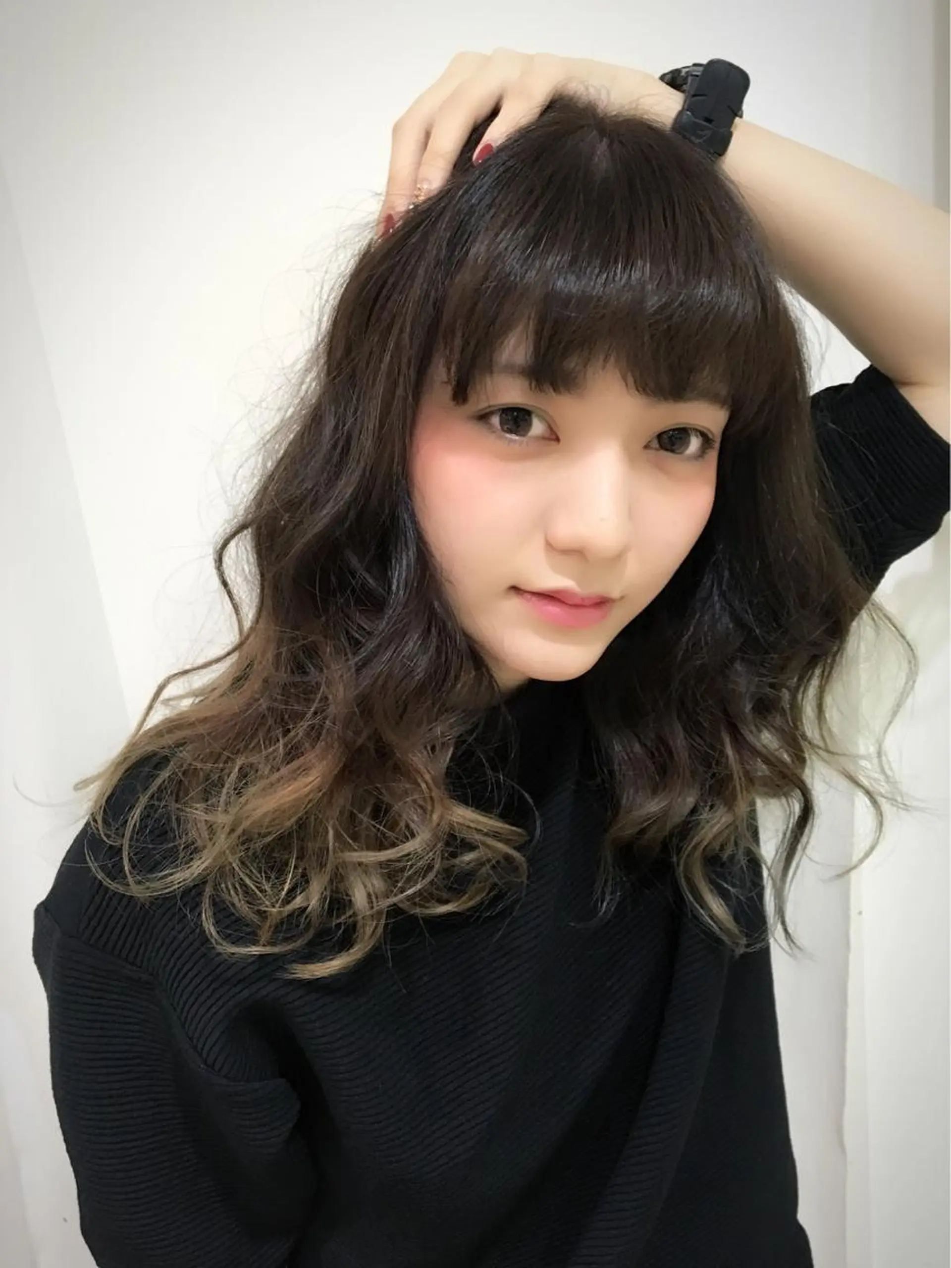 セミロング カラー きむえり/髪質改善 /うねり広がり改善のヘアスタイル