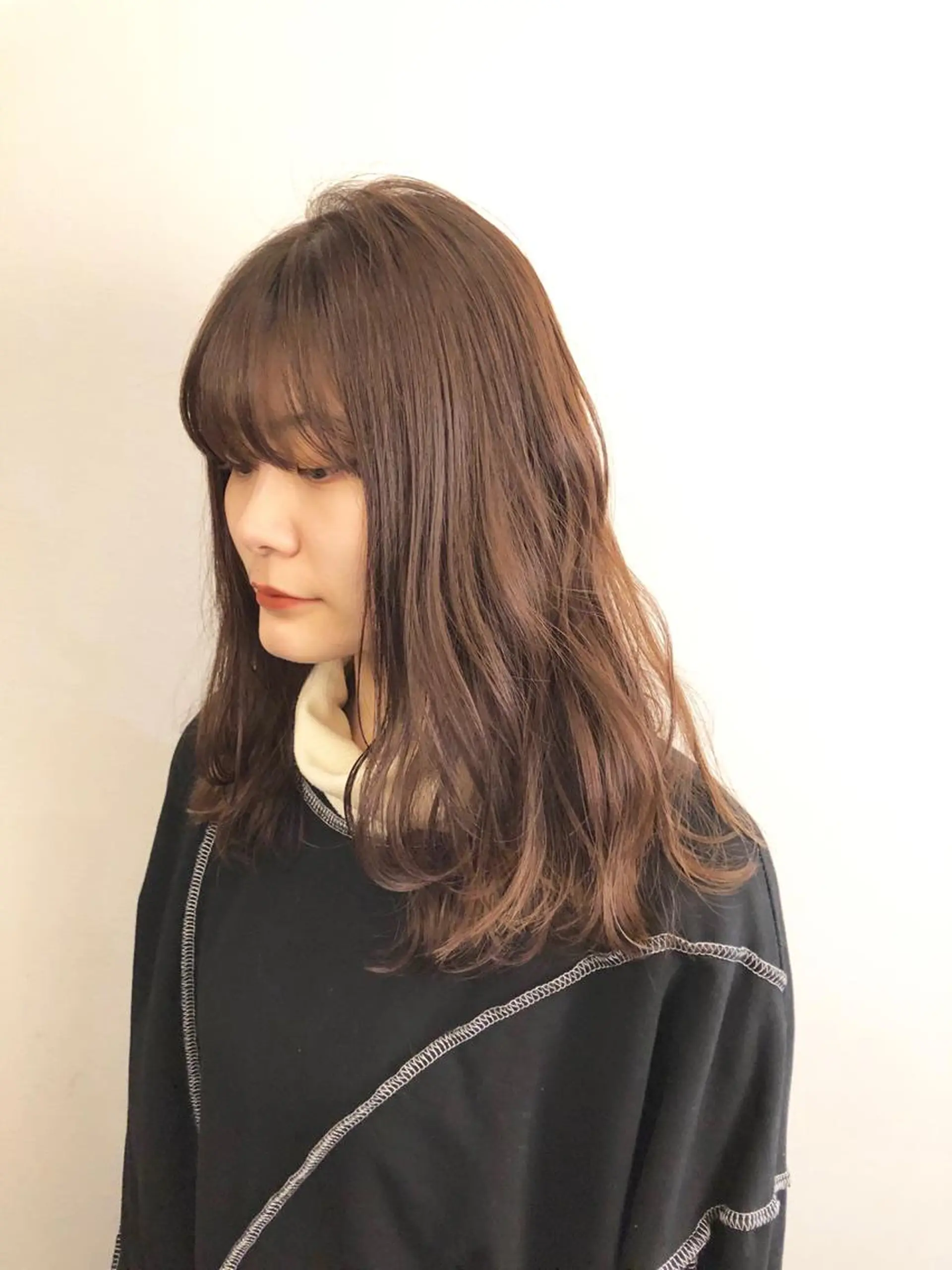 ミディアム カラー パーマ 徳永 大樹のヘアスタイル