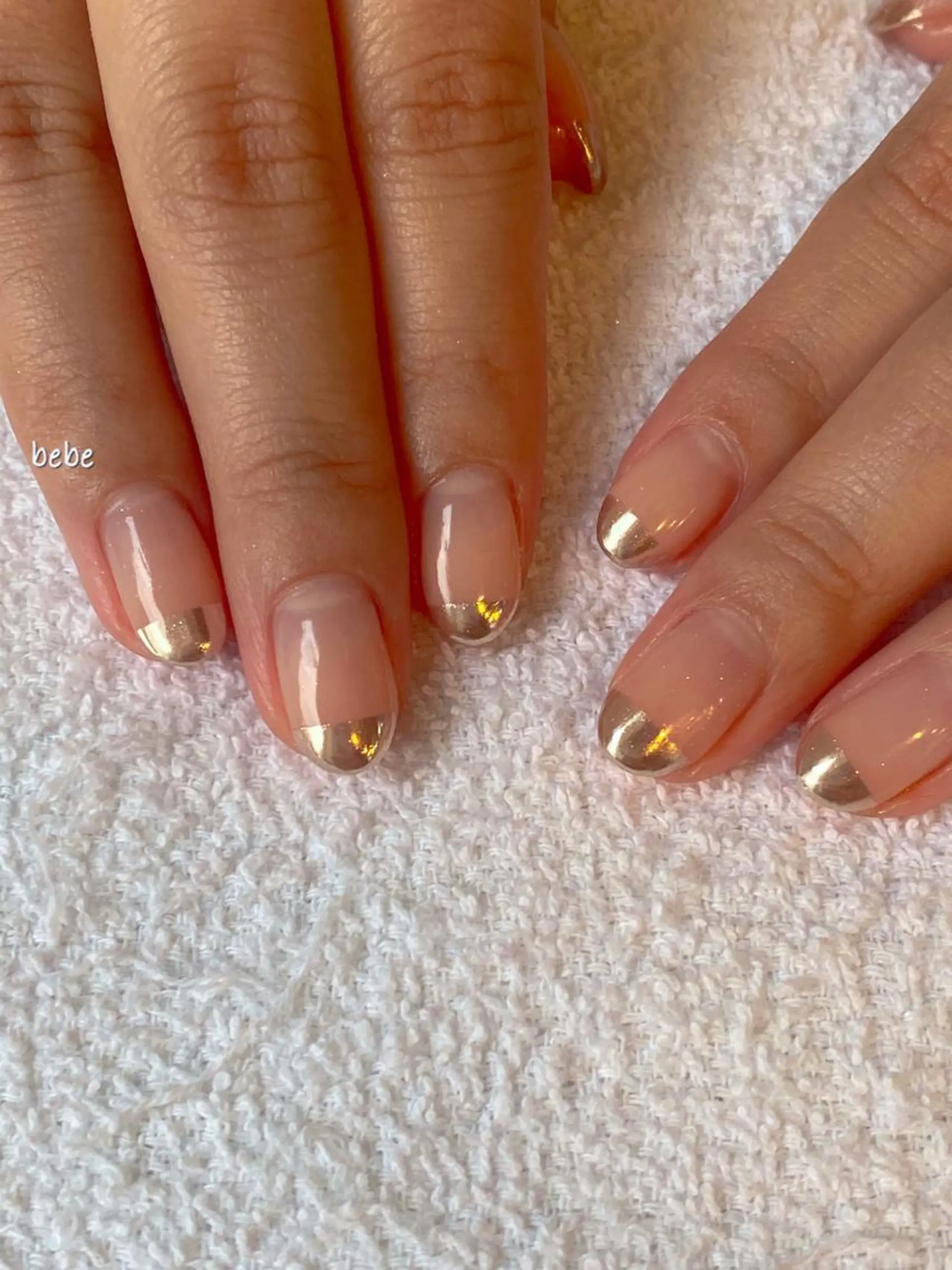 ネイル フレンチネイル ミラーネイル シンプルネイル ハンドネイル Ann nailのネイルデザイン