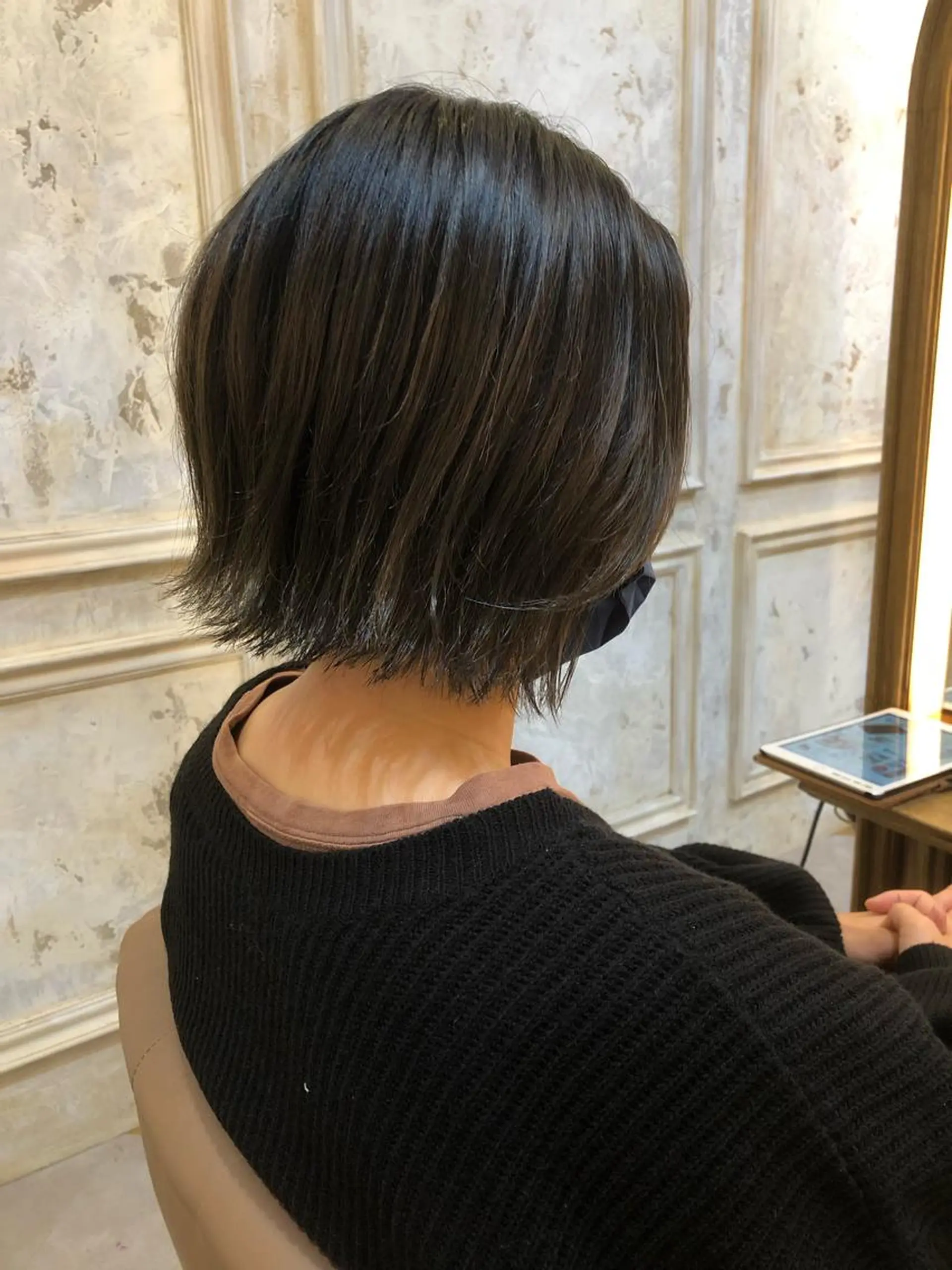 ショート カラー 外ハネヘア セン北徒歩５分 キシタクのヘアスタイル