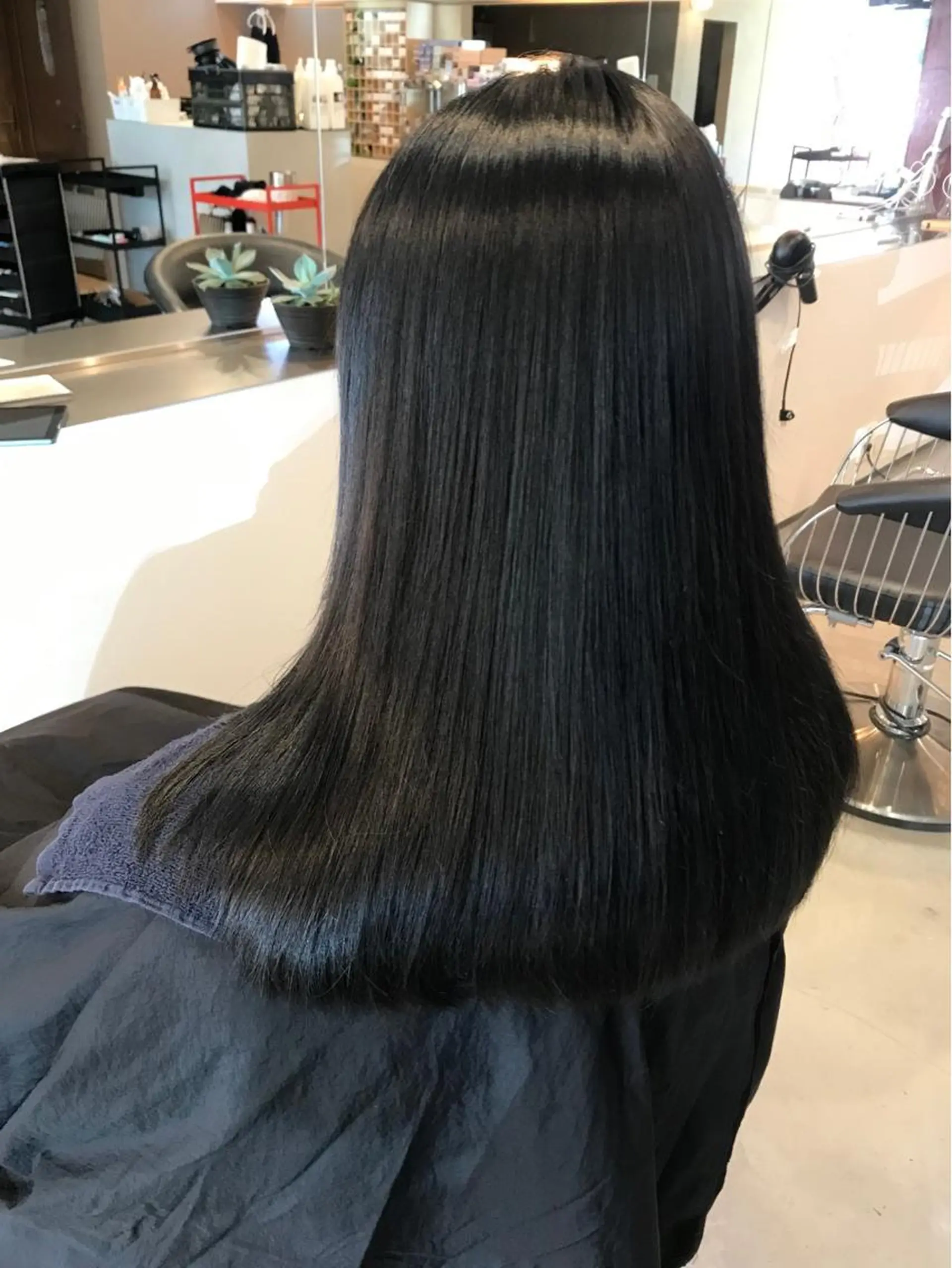 ロング 縮毛矯正 縮毛矯正 PADOU平松 典幸のヘアスタイル