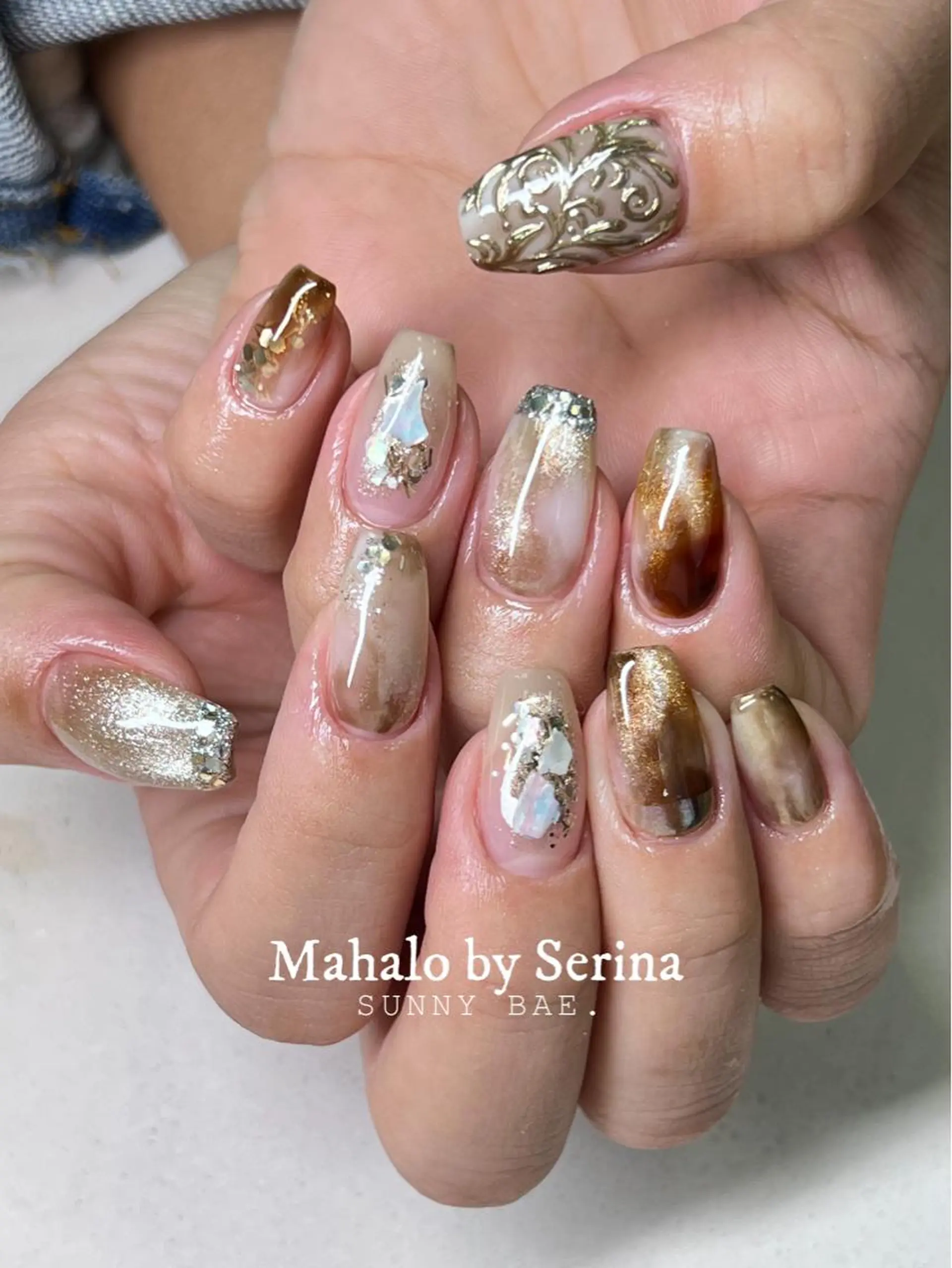 ショート カラー ネイル SUNNY BAE. SERINAのネイルデザイン