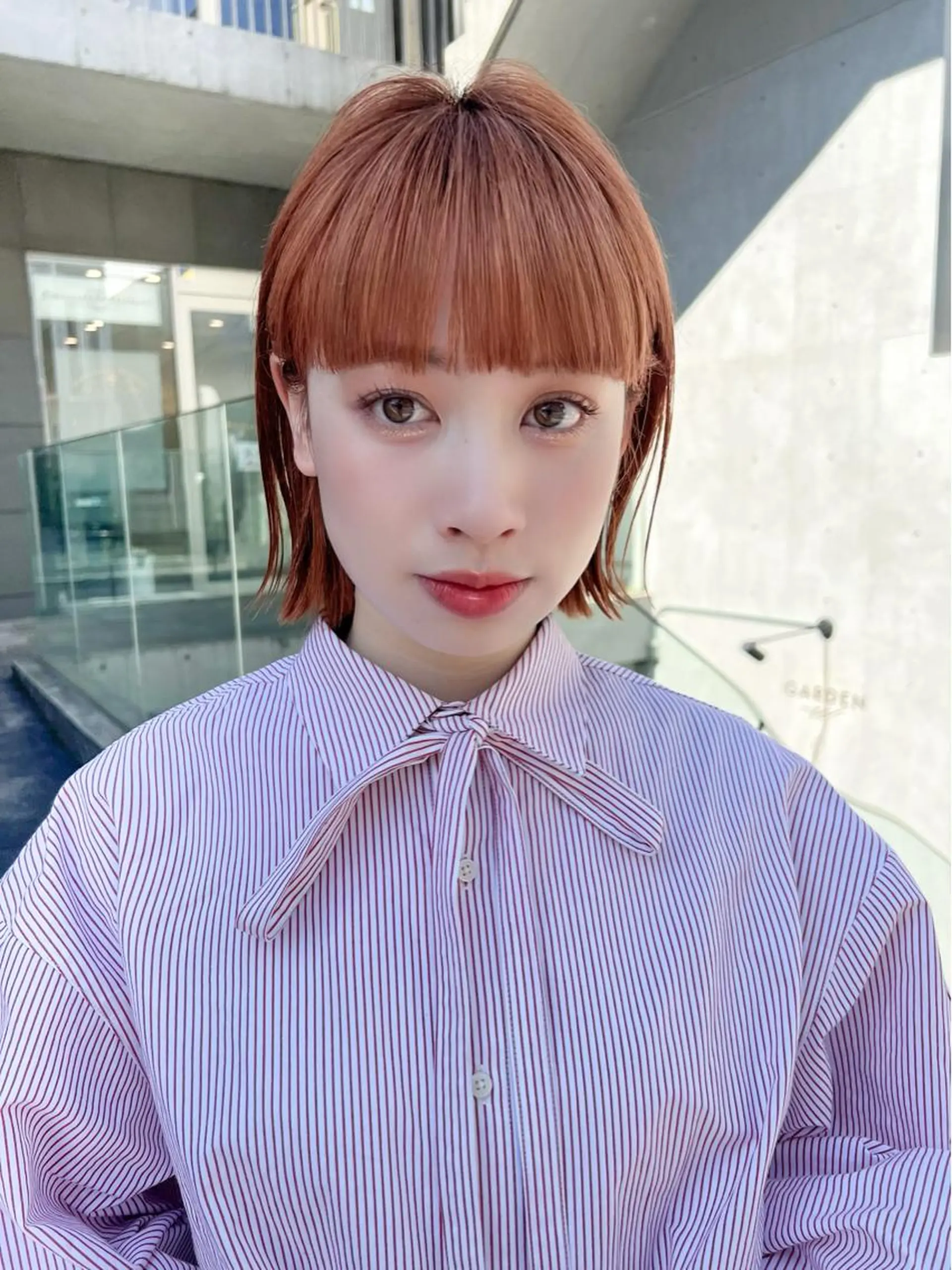 ショート カラー 🎧パーソナルケア/ 透明感カラー/ミユのヘアスタイル