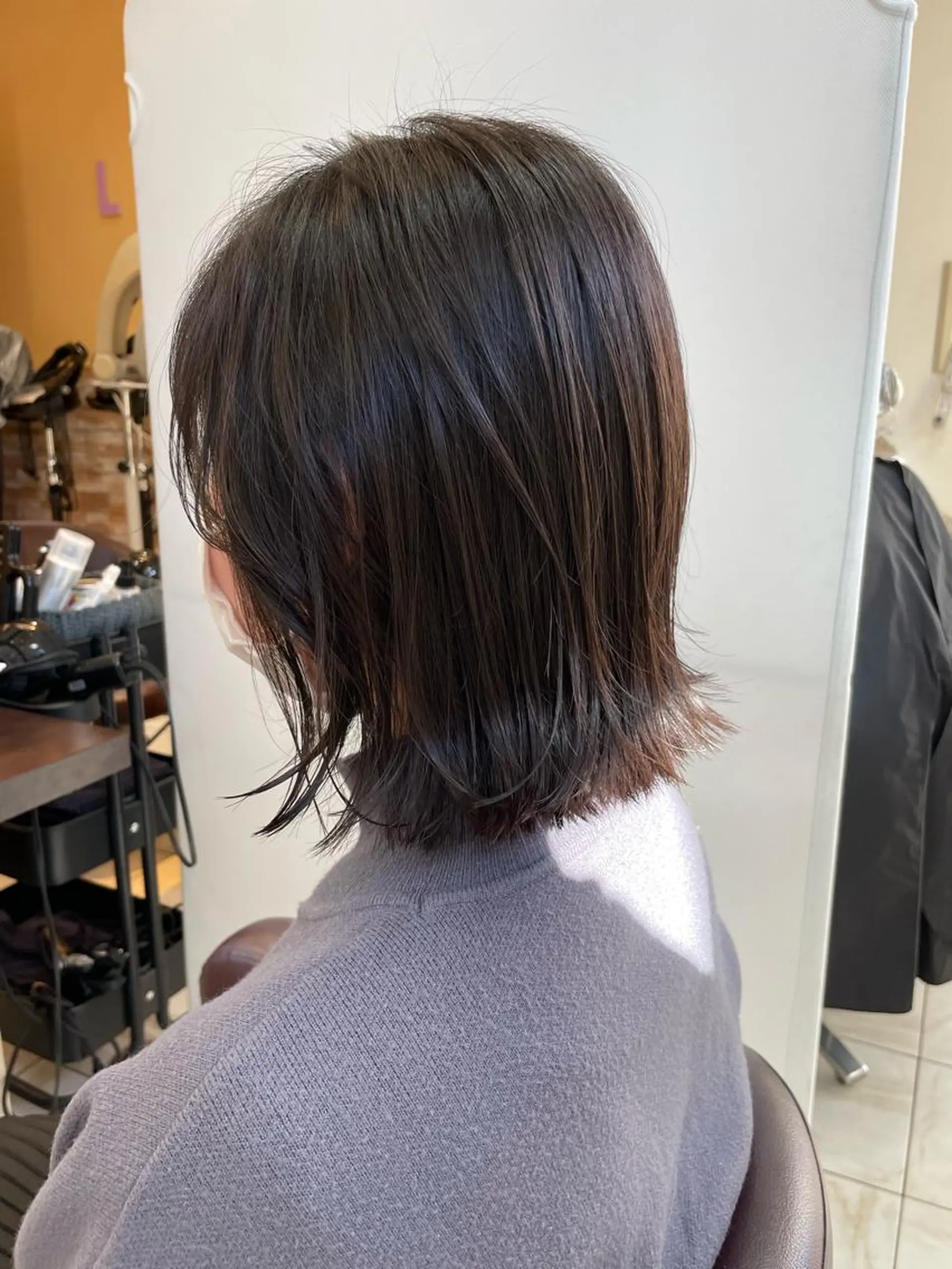 ミディアム ハイライト 髪質改善 韓国風ヘア オルチャンヘア カット ⭐️透け感カラー /齊藤容史⭐️のヘアスタイル