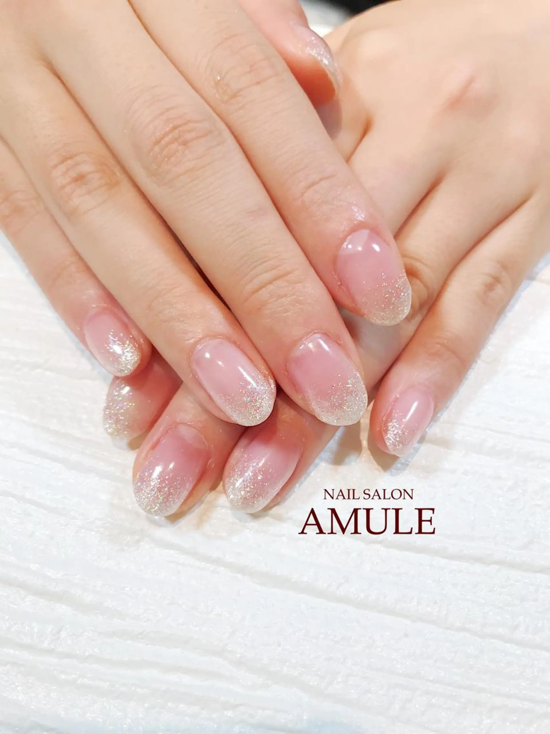 ネイル ジェルネイル グラデーション ラメ(グリッター) ラメグラデーション NAILSALON AMULEのネイルデザイン