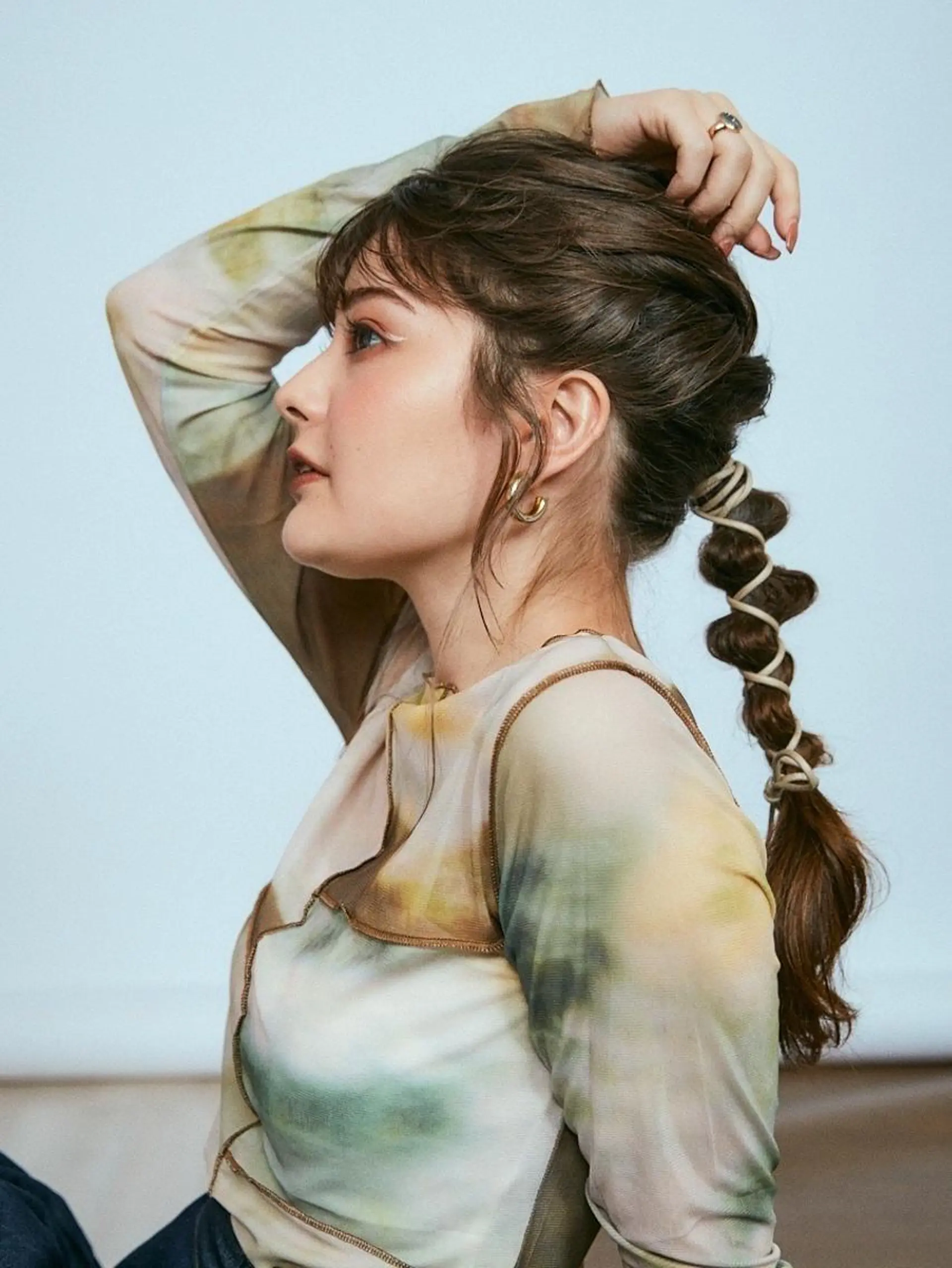 ロング ヘアアレンジ 藤岡 紗良のマツエク・マツパデザイン