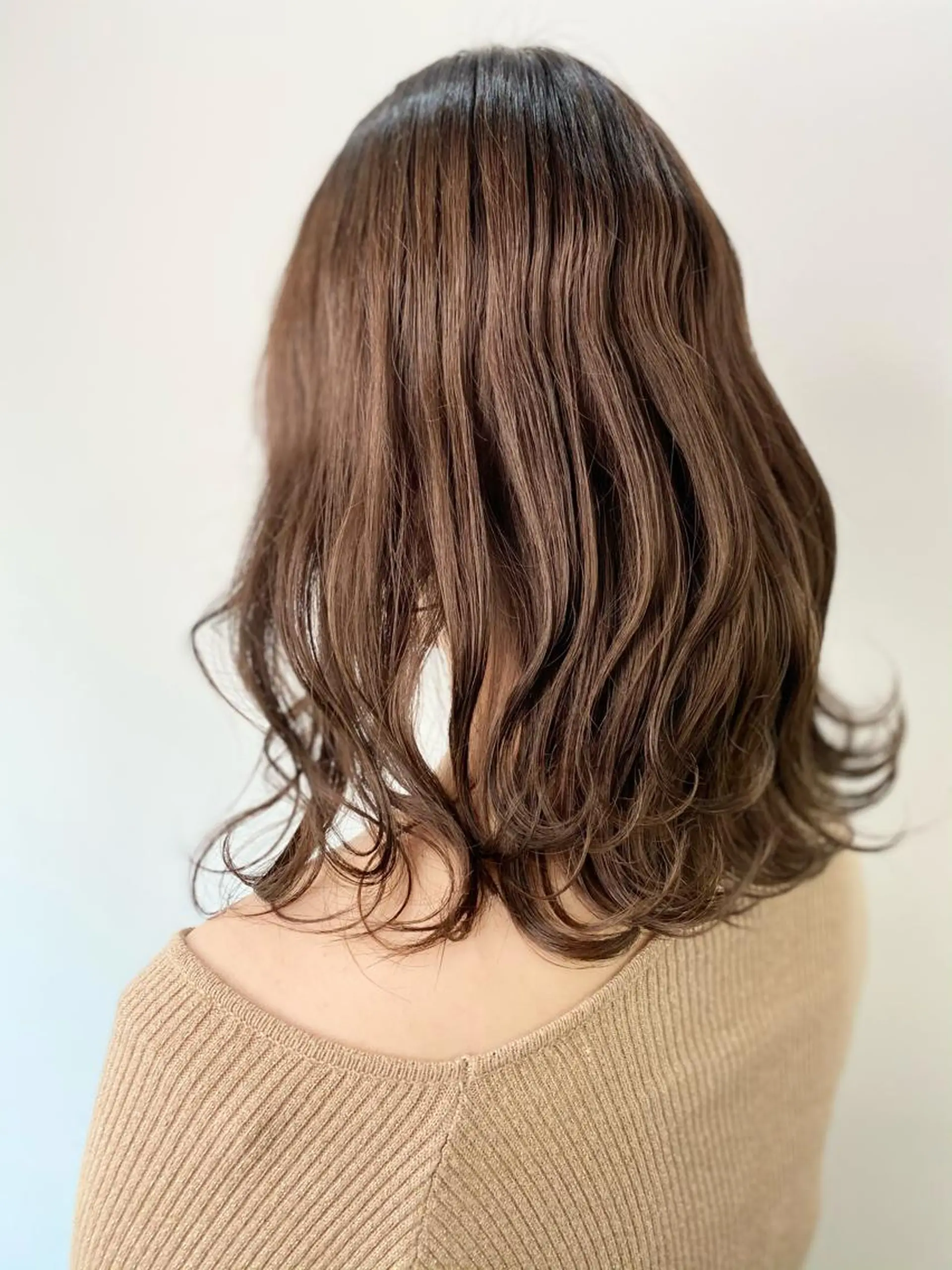 セミロング カラー ベージュカラー ブラウンカラー ブラウンベージュ opus 店長大和 レイヤー/赤み消しのヘアスタイル