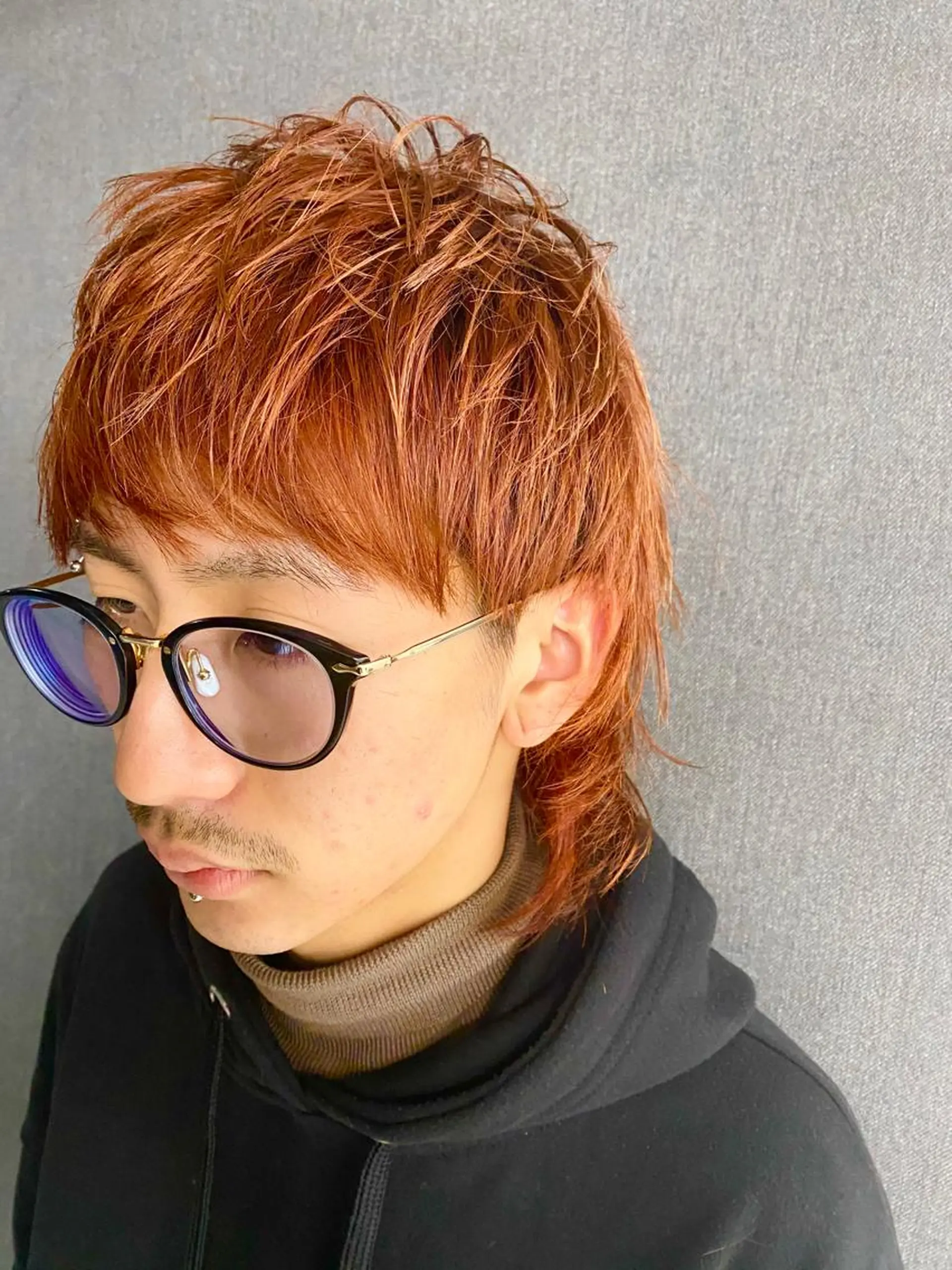 カラー メンズ メンズウルフカット ウルフカット メンズサロン rootのヘアスタイル
