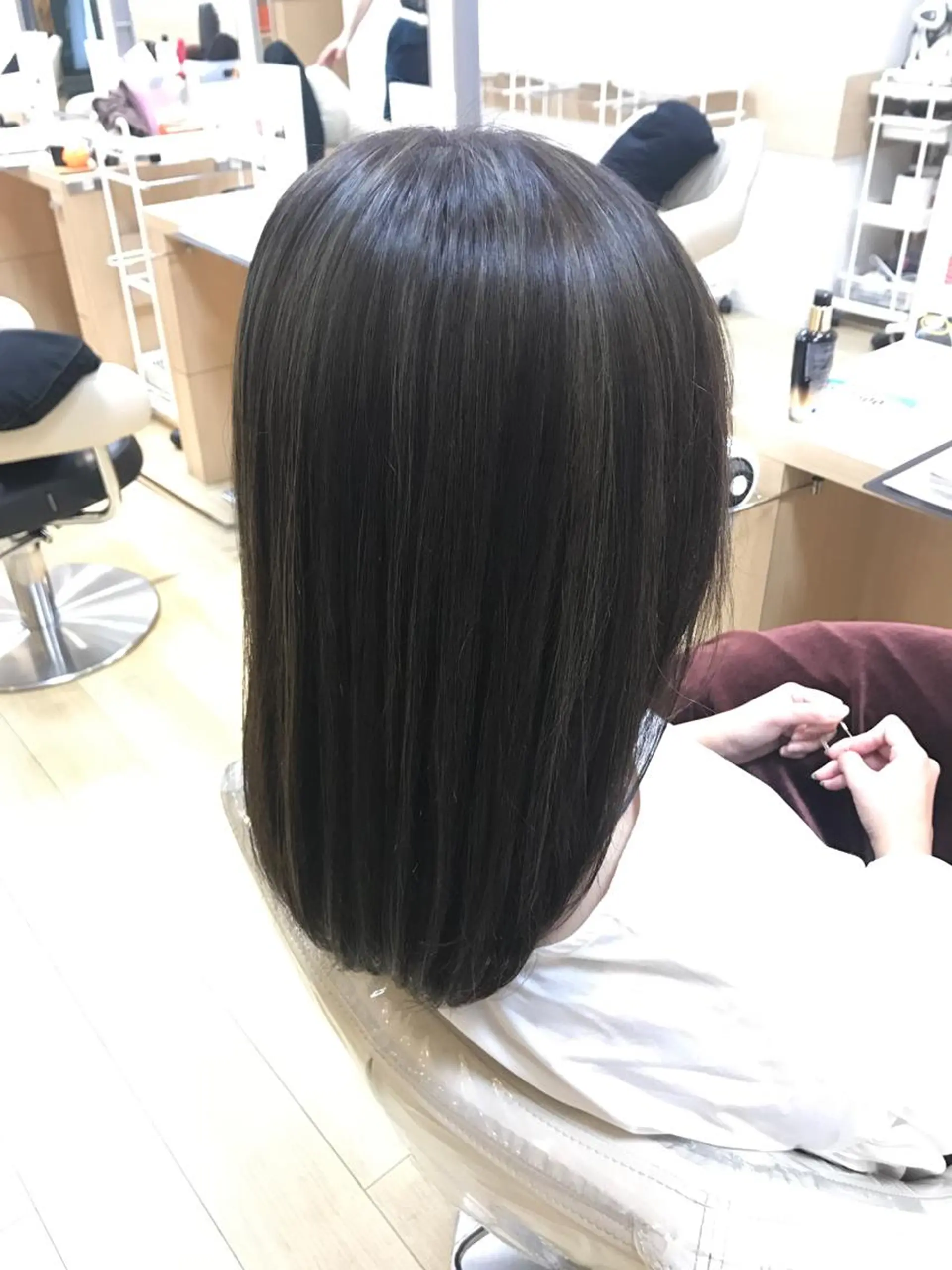 セミロング 大山 晃介のヘアスタイル