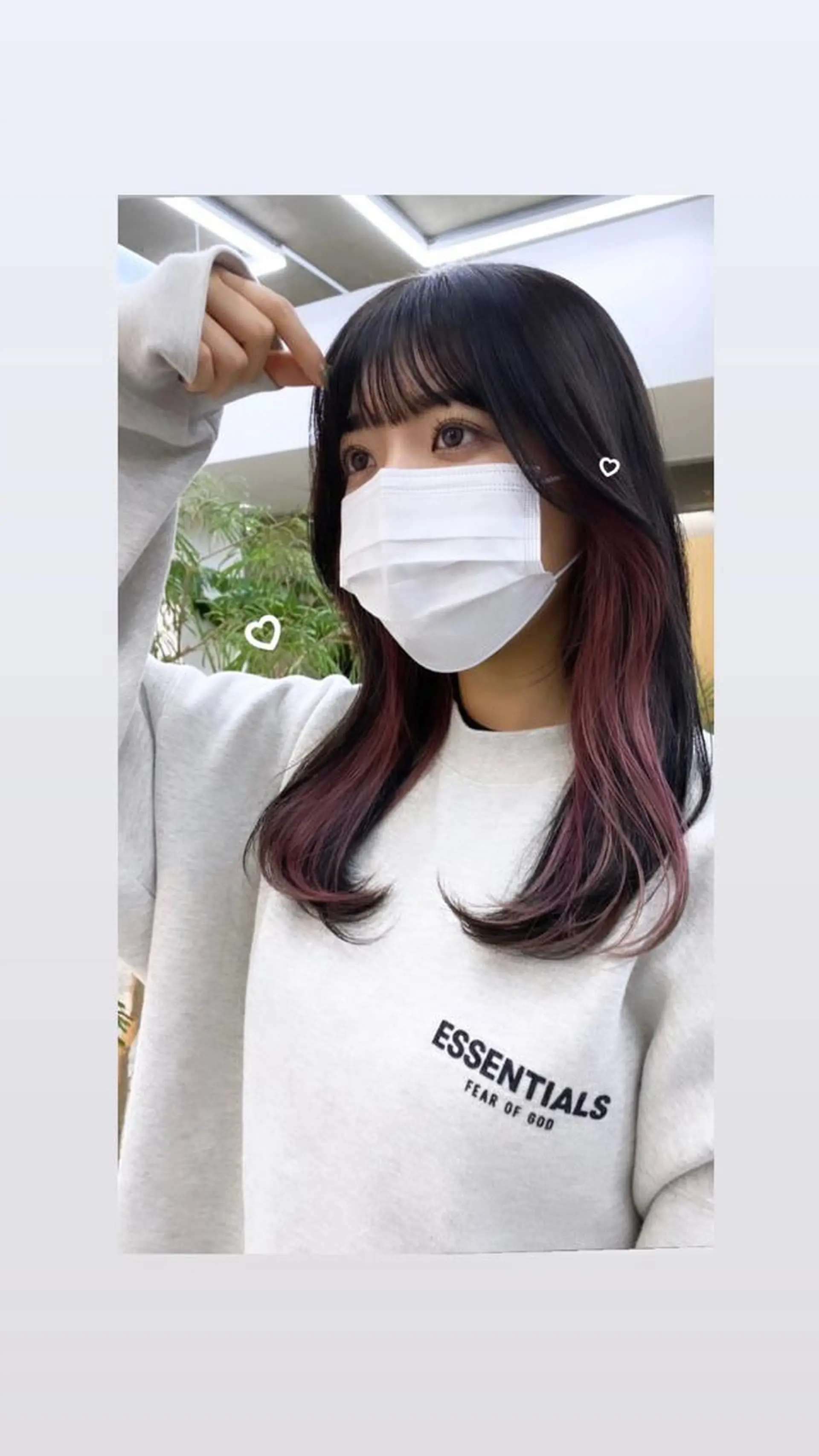 ロング カラー KVELL ユナのヘアスタイル