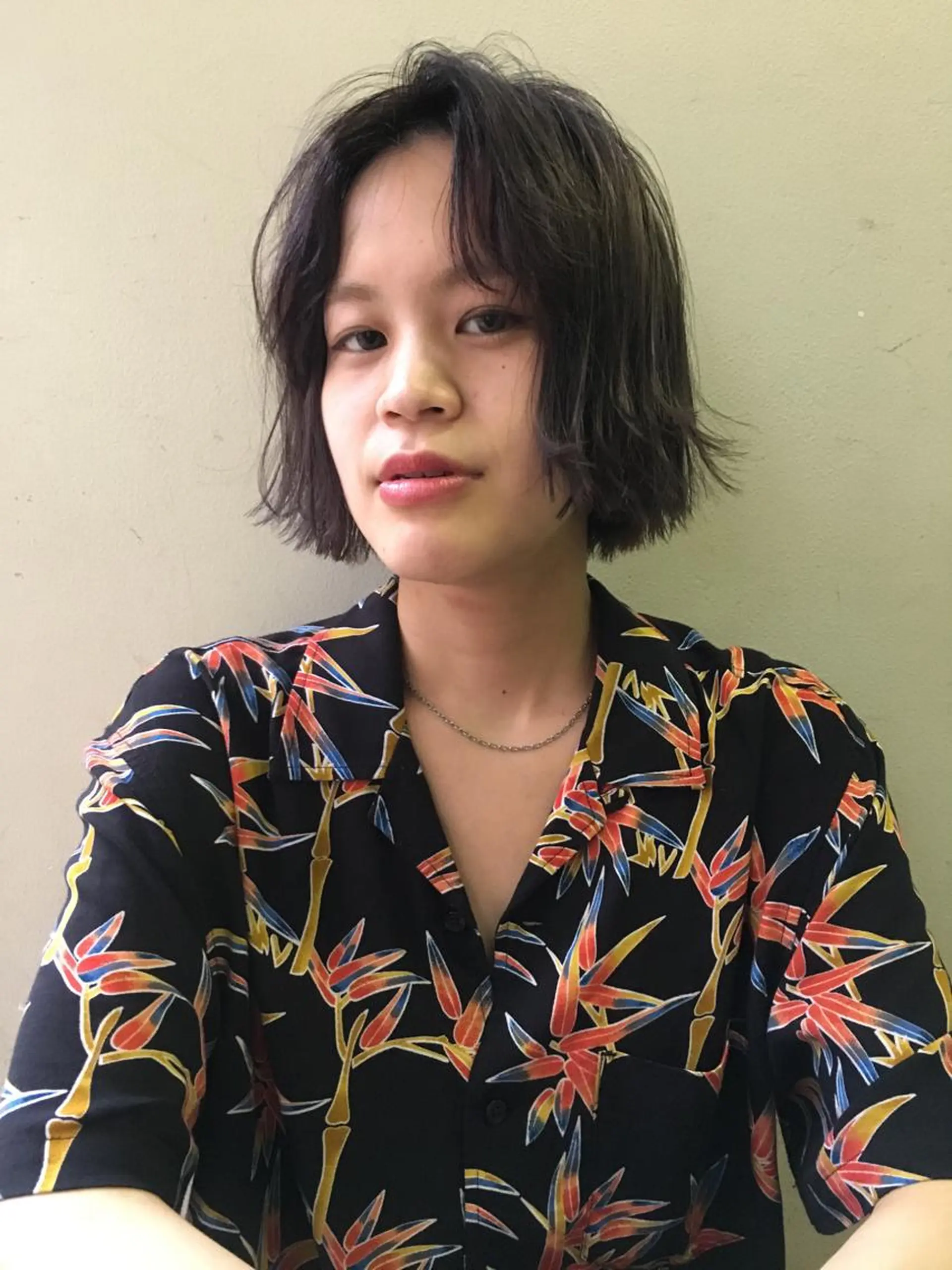 ショート カラー アッシュ ダークアッシュ バイオレットカラー BRUNTJET所属・MAEDA MADOKAのヘアスタイル