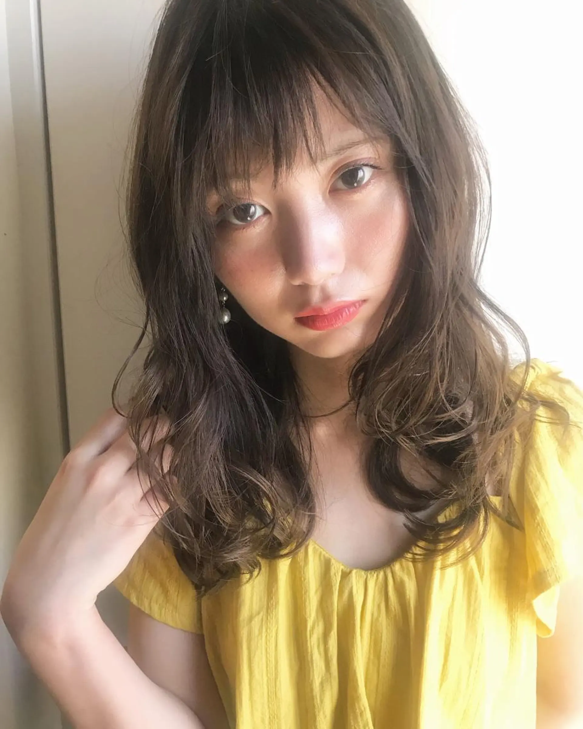 セミロング カラー ヘアアレンジ Satsuki ✂︎♡のヘアスタイル