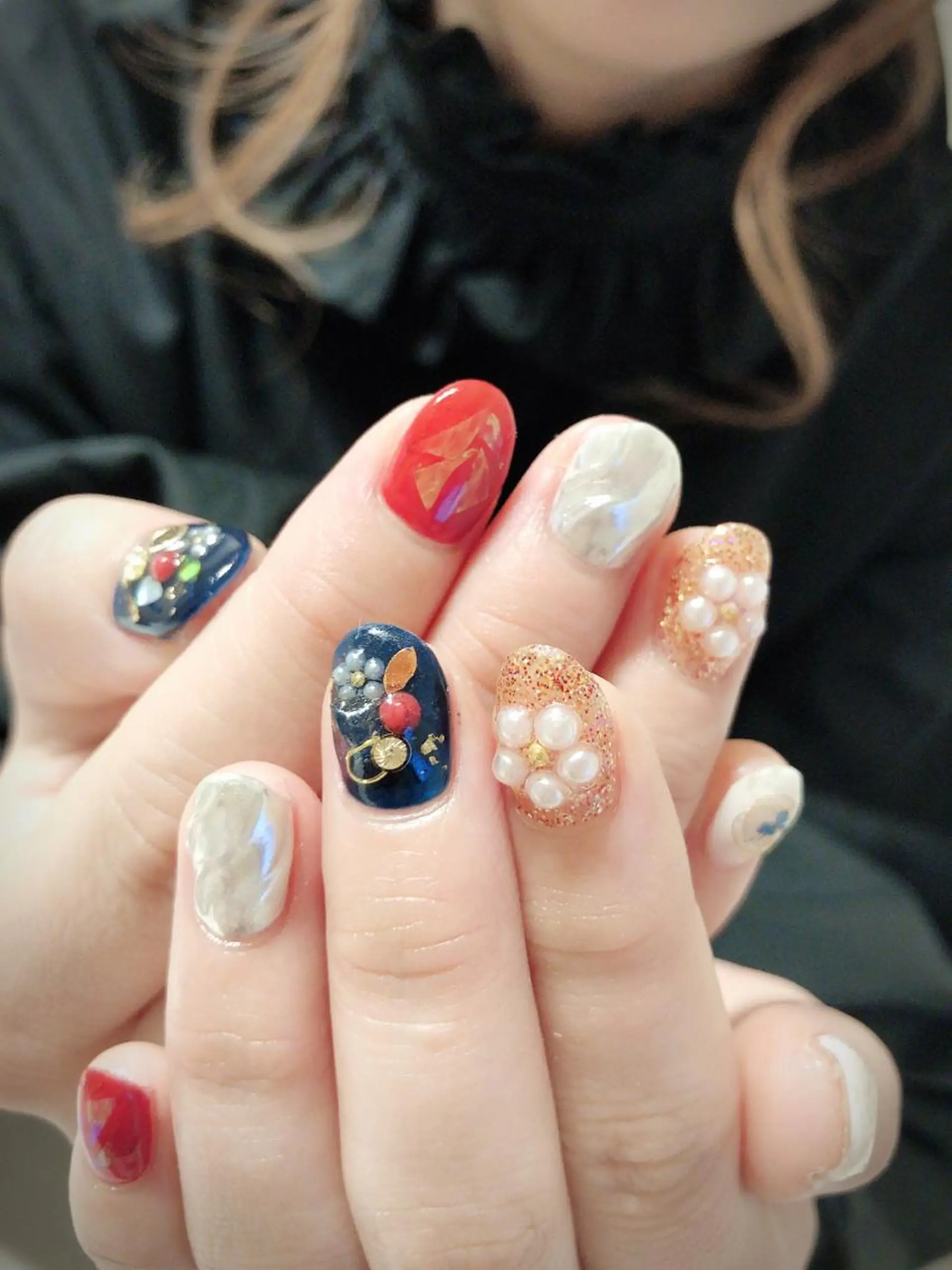 ネイル 成人式 ハンドネイル * haruのネイルデザイン