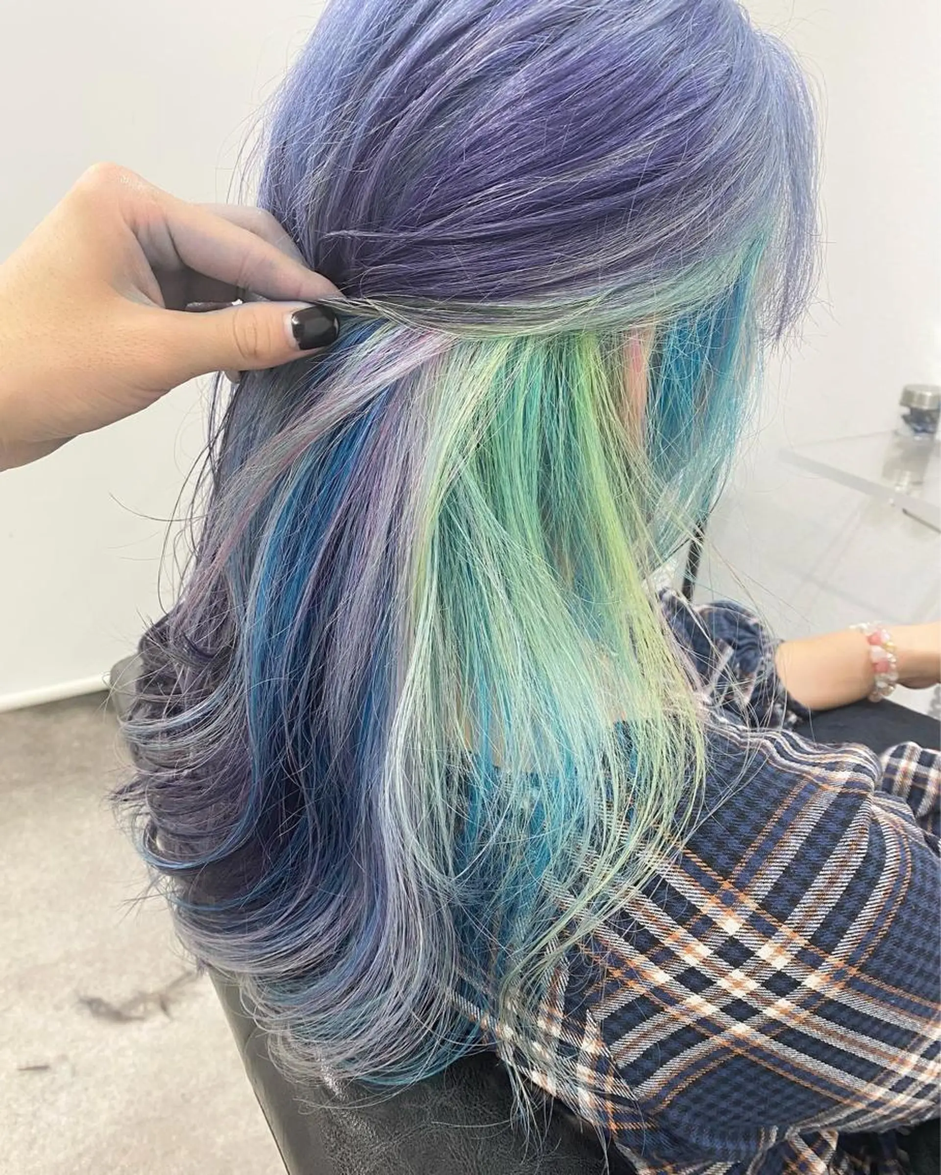 セミロング カラー ブリーチ デザインカラー パーソナルカラー診断 ホワイトカラー美座尊のその他イメージ