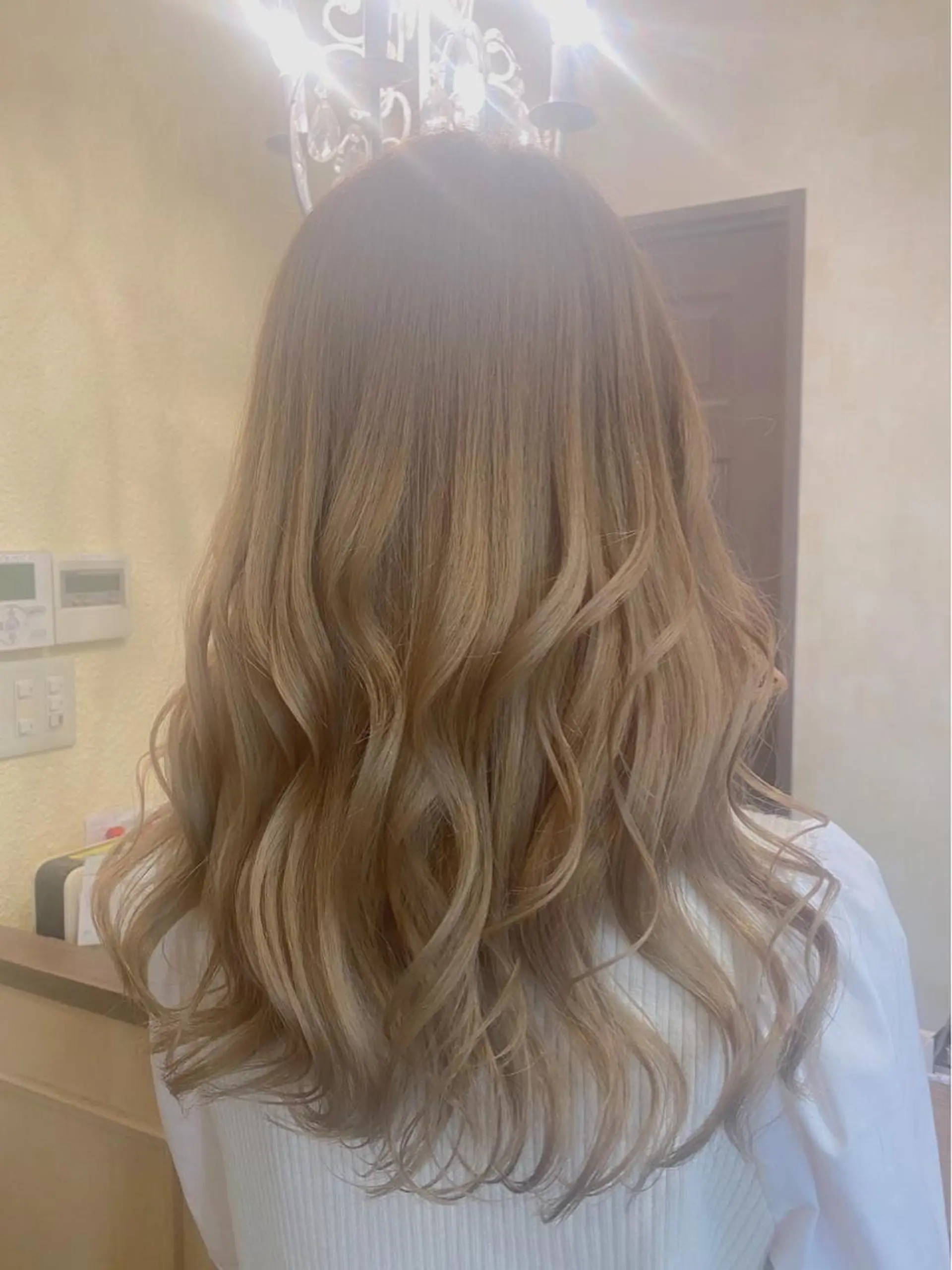 ロング ヘアカラー トリートメント 田井中 悠紀のヘアスタイル