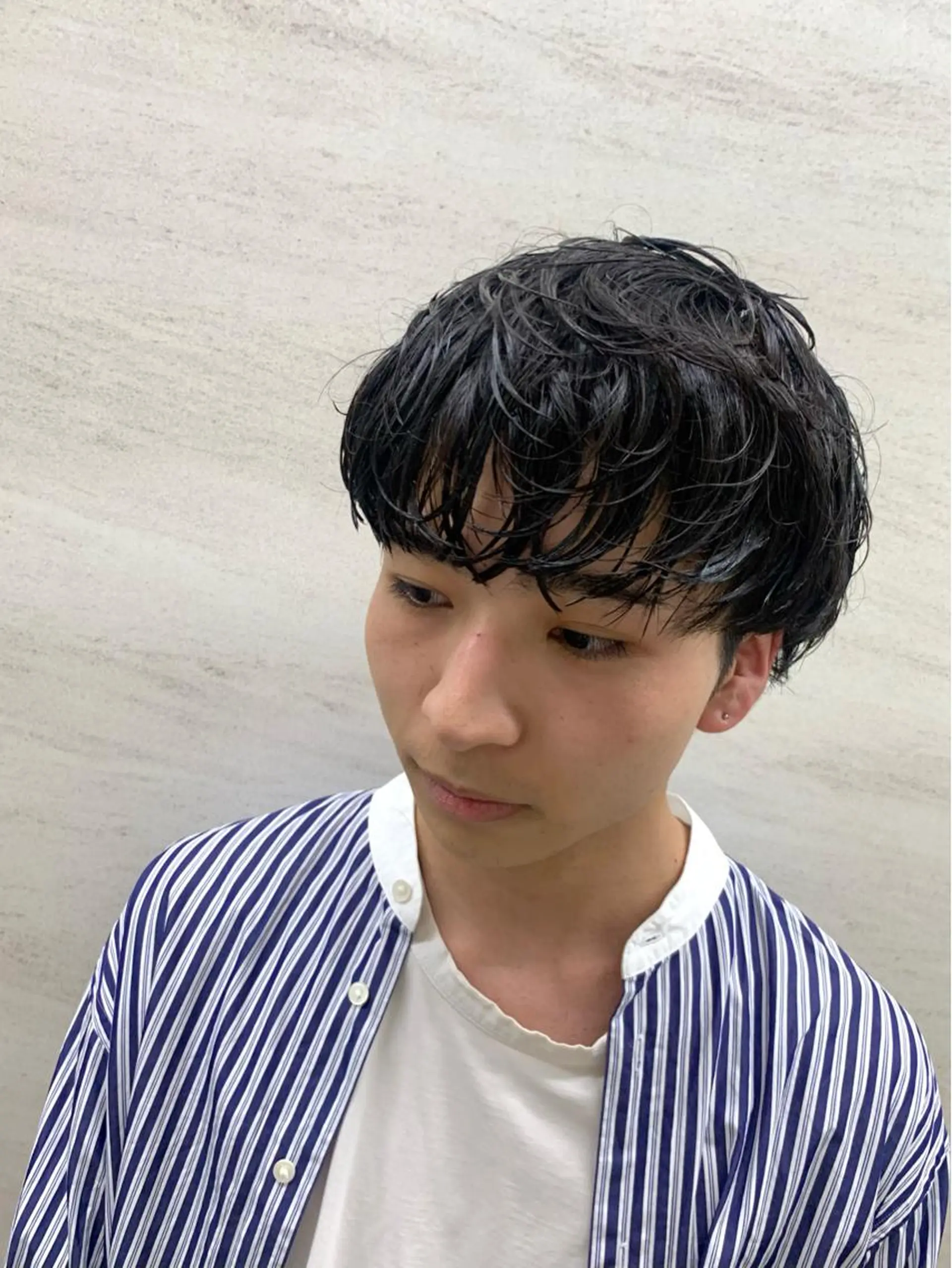 ミディアム メンズ 足立 遼太朗のヘアスタイル