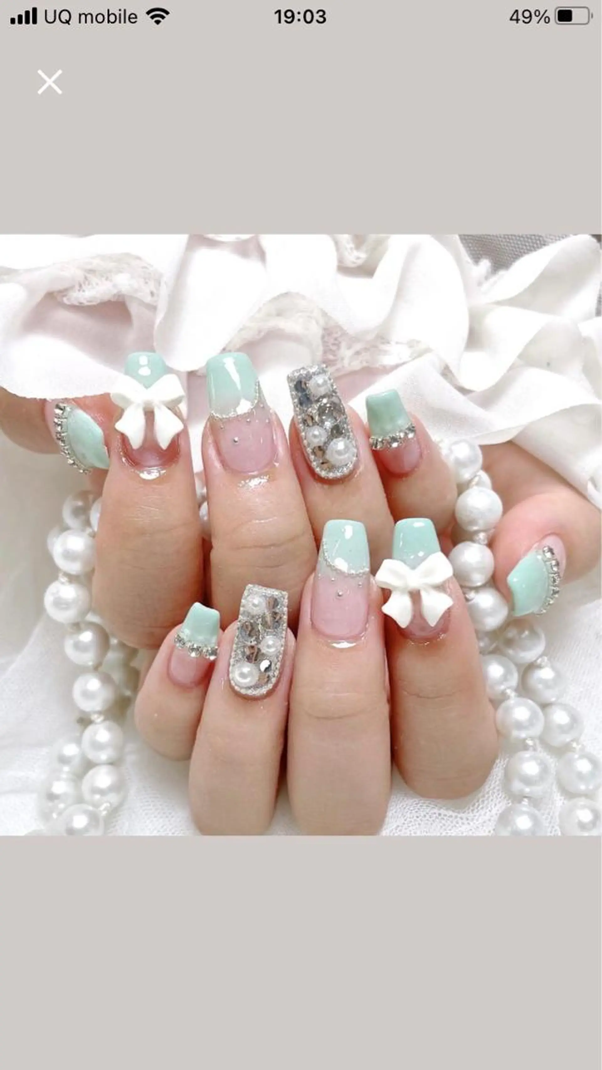 ネイル ハンドネイル ネイルサロンAiri 長さ出し·シンプルのネイルデザイン