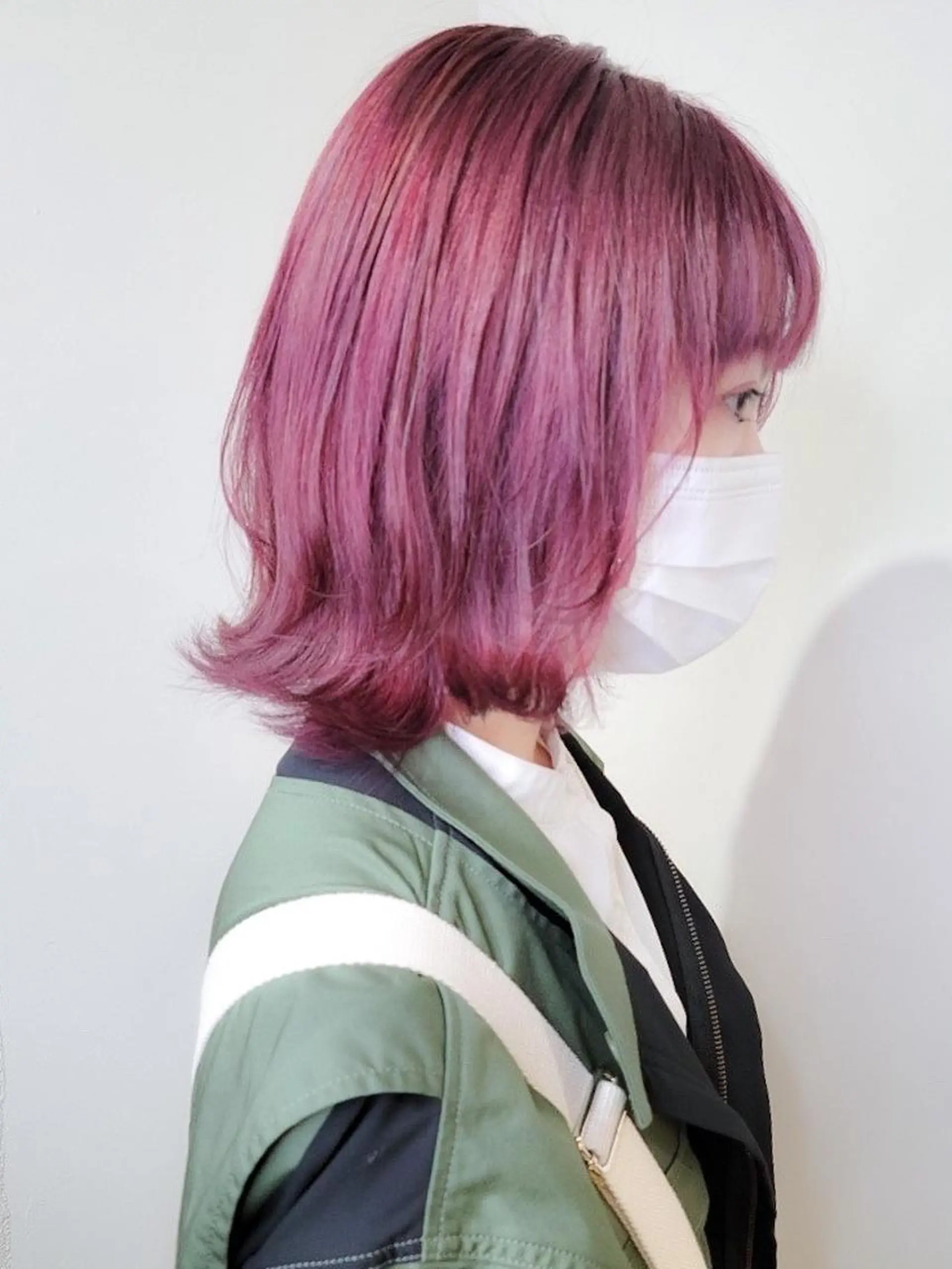 セミロング カット ヘアカラー トリートメント 🇰🇷透明感×ハイ トーン🌟tomoのヘアスタイル