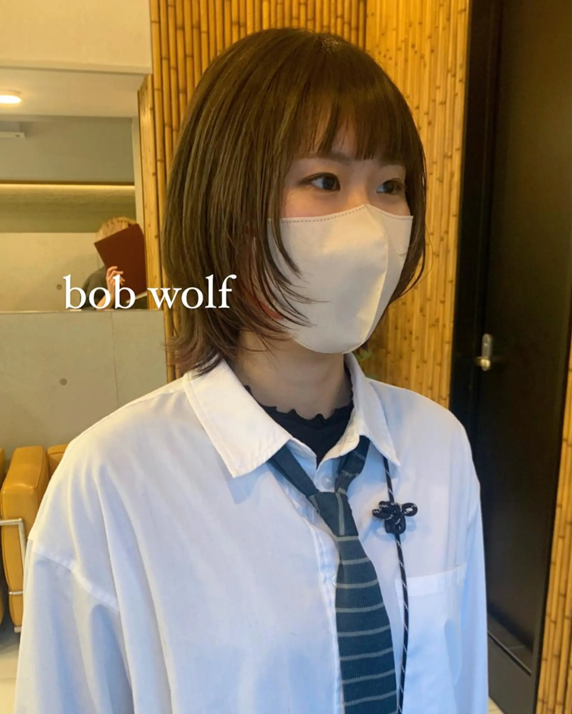 ショート カラー ボブレイヤー インナーカラー オレンジ ボブ レイヤーカット カット ヘアカラー トリートメント 山下恋佳/矢場町/ ブリーチ/ショートのヘアスタイル