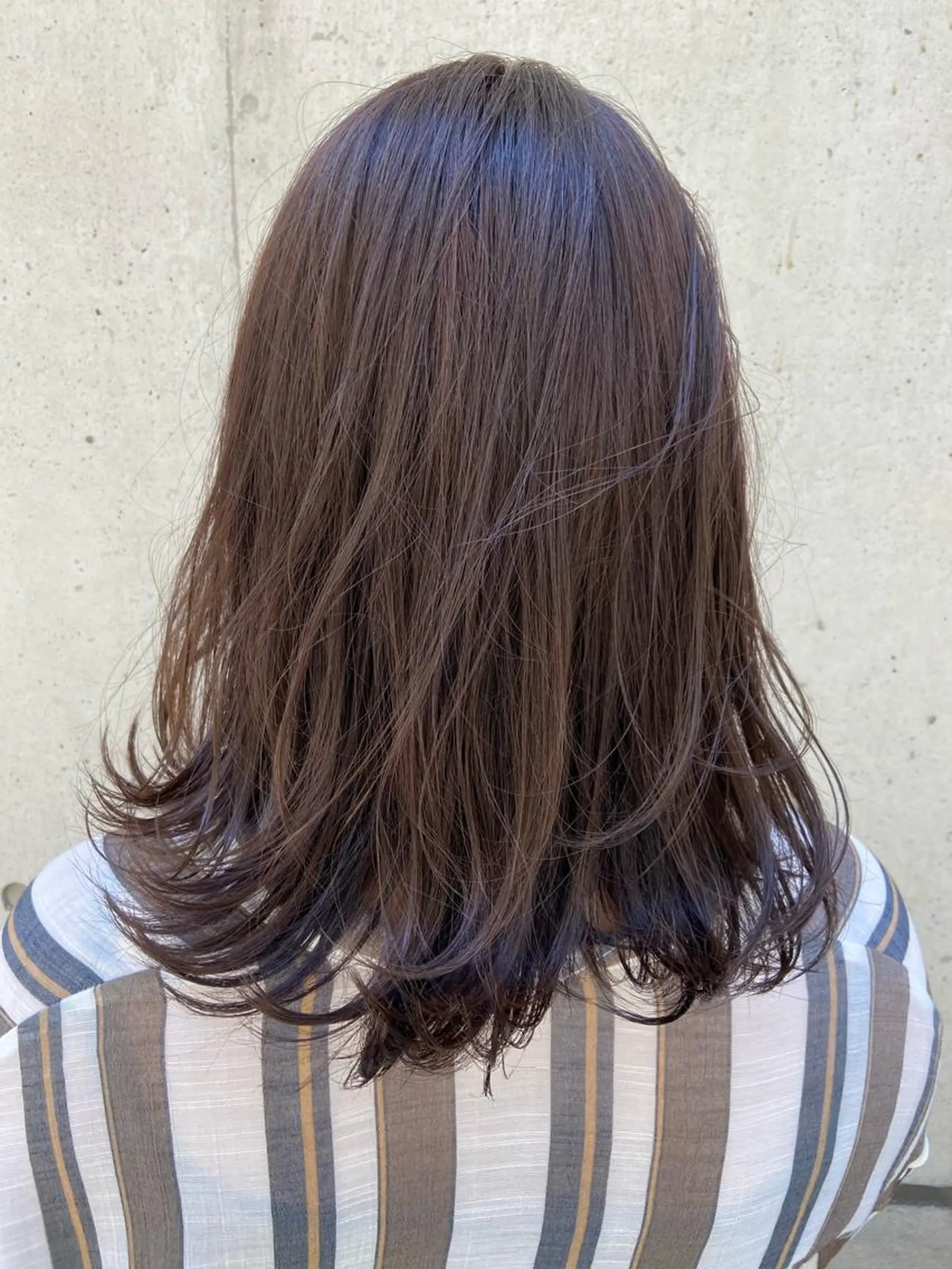 ミディアム カラー カット ヘアカラー 髪質改善/森ノ宮/ 美容室/店長杉山慶尚のヘアスタイル