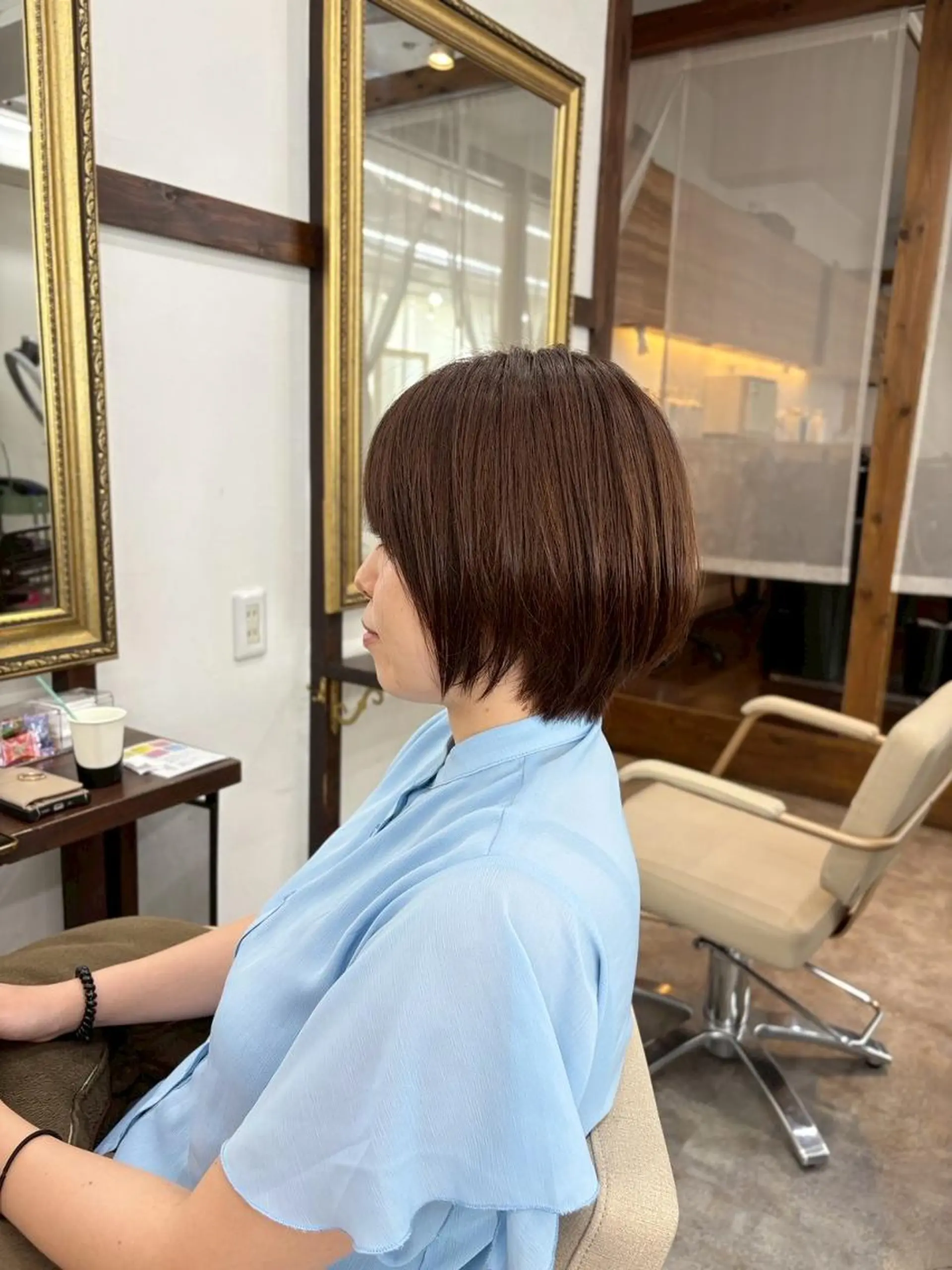 ショート ショートボブ ボブ くびれヘア 顔周りカット ショートヘア カット newi saLyu ネウィ サリューのヘアスタイル