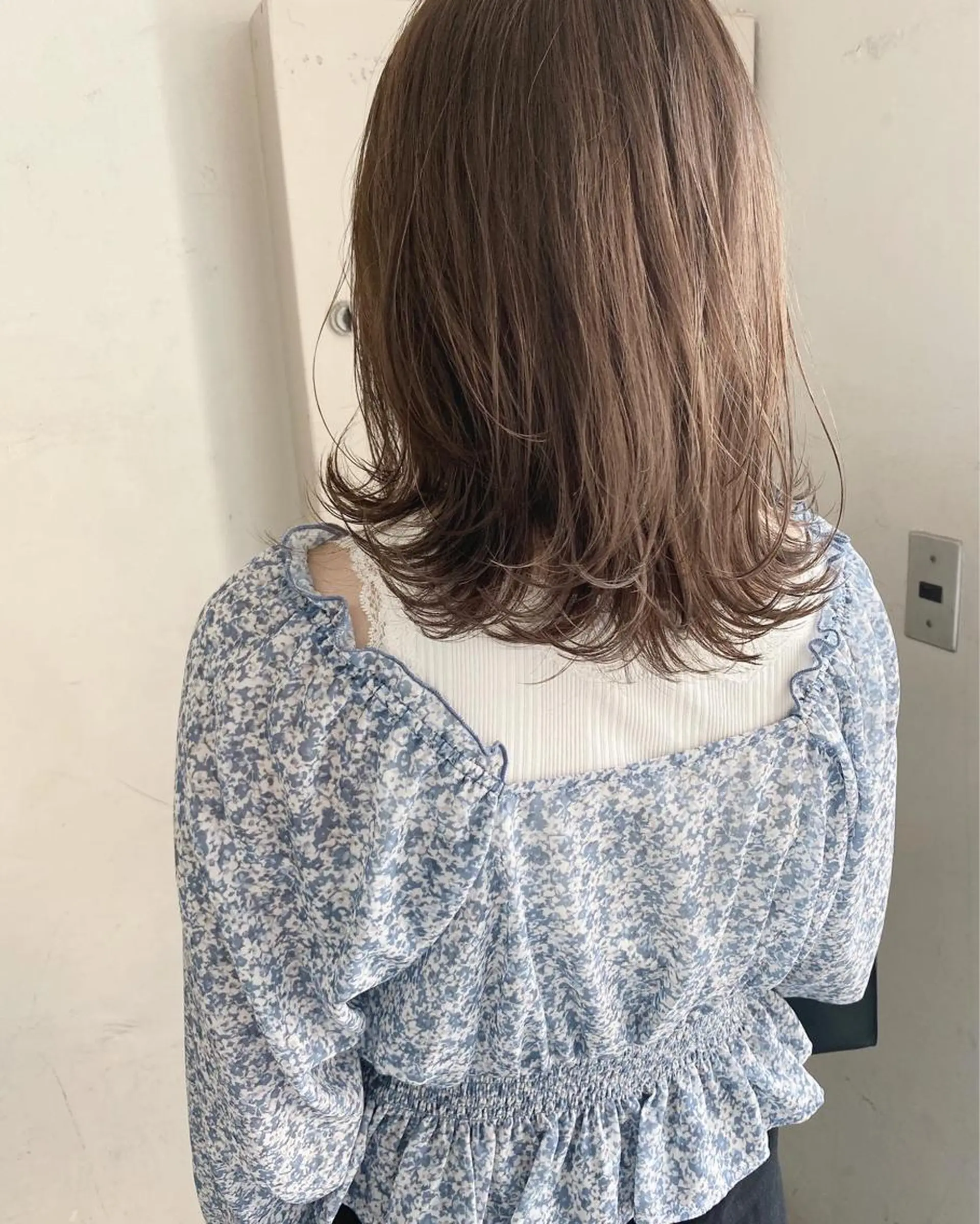 ミディアム カラー レイヤーカット✂️ 横浜No1♡下鳥翔子のヘアスタイル