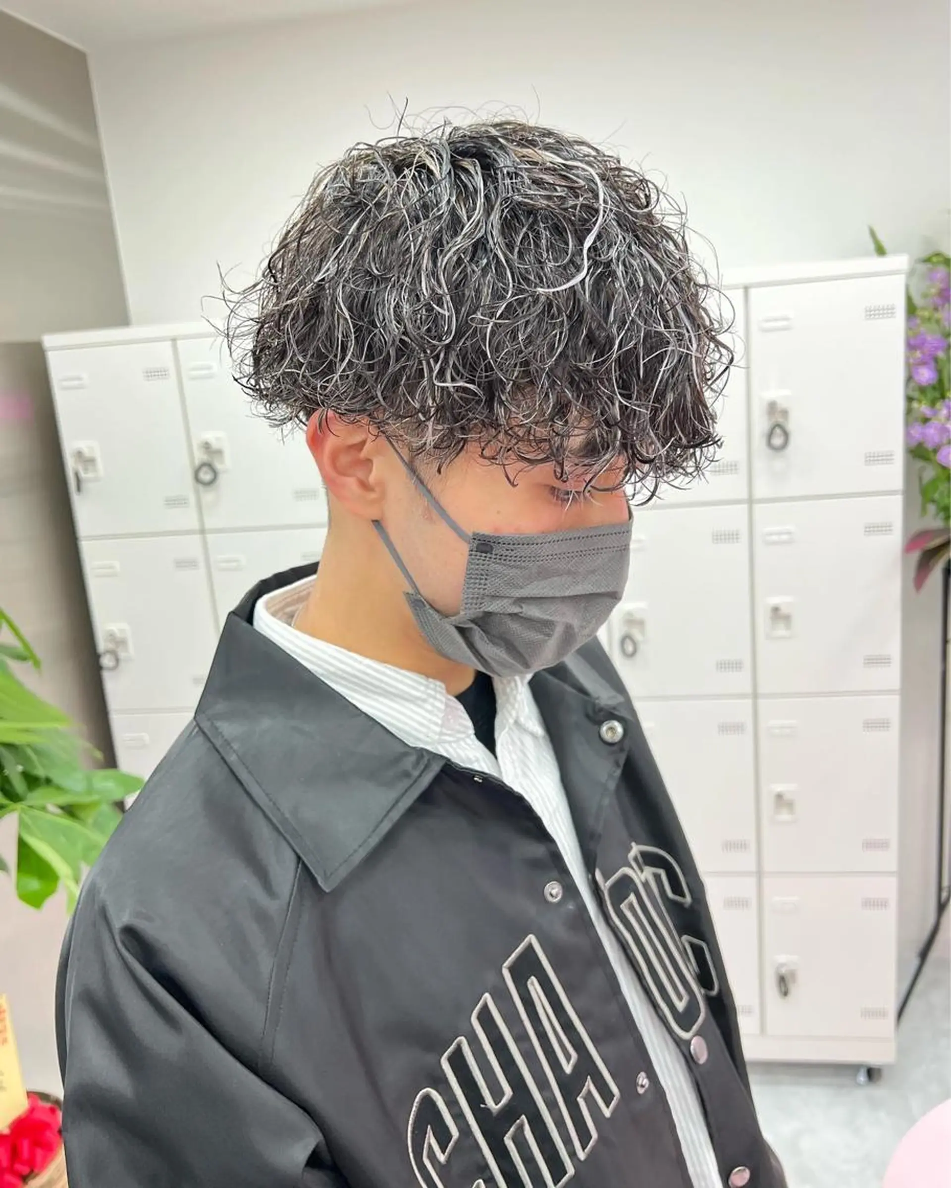 ショート カラー パーマ メンズ メンズパーマ特化 TAIGAのヘアスタイル