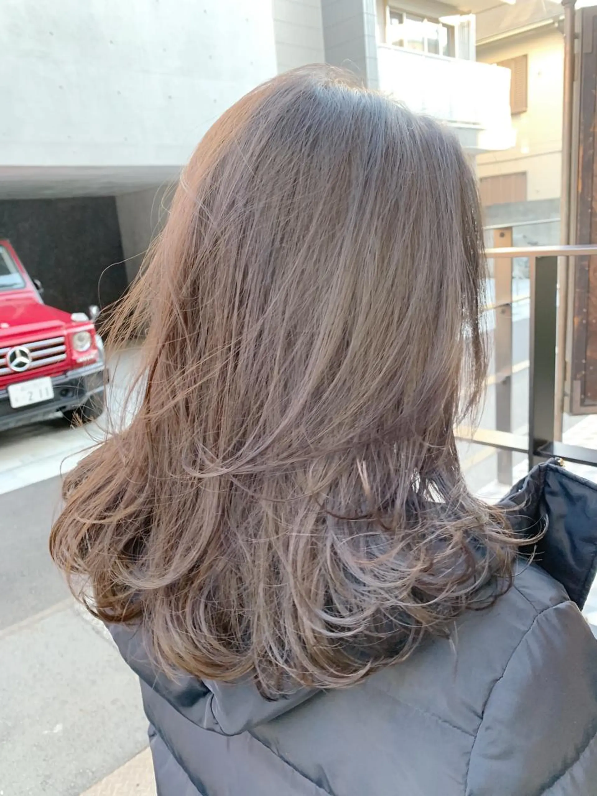 ミディアム カラー グレージュ 【完全マンツー 恵比寿】佐藤 翔のヘアスタイル
