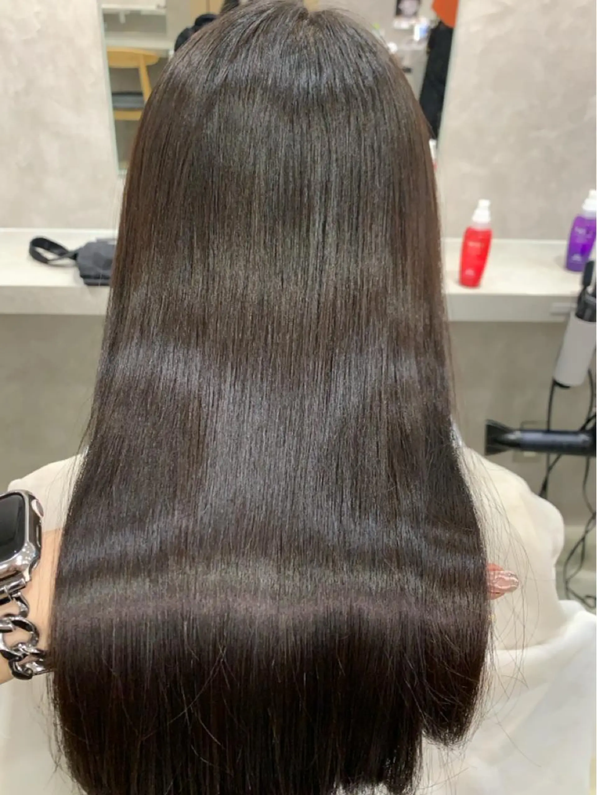 ロング カラー パーマ ヘアアレンジ 新宿♥ハッシュカット 暖色カラー♥Unaのヘアスタイル