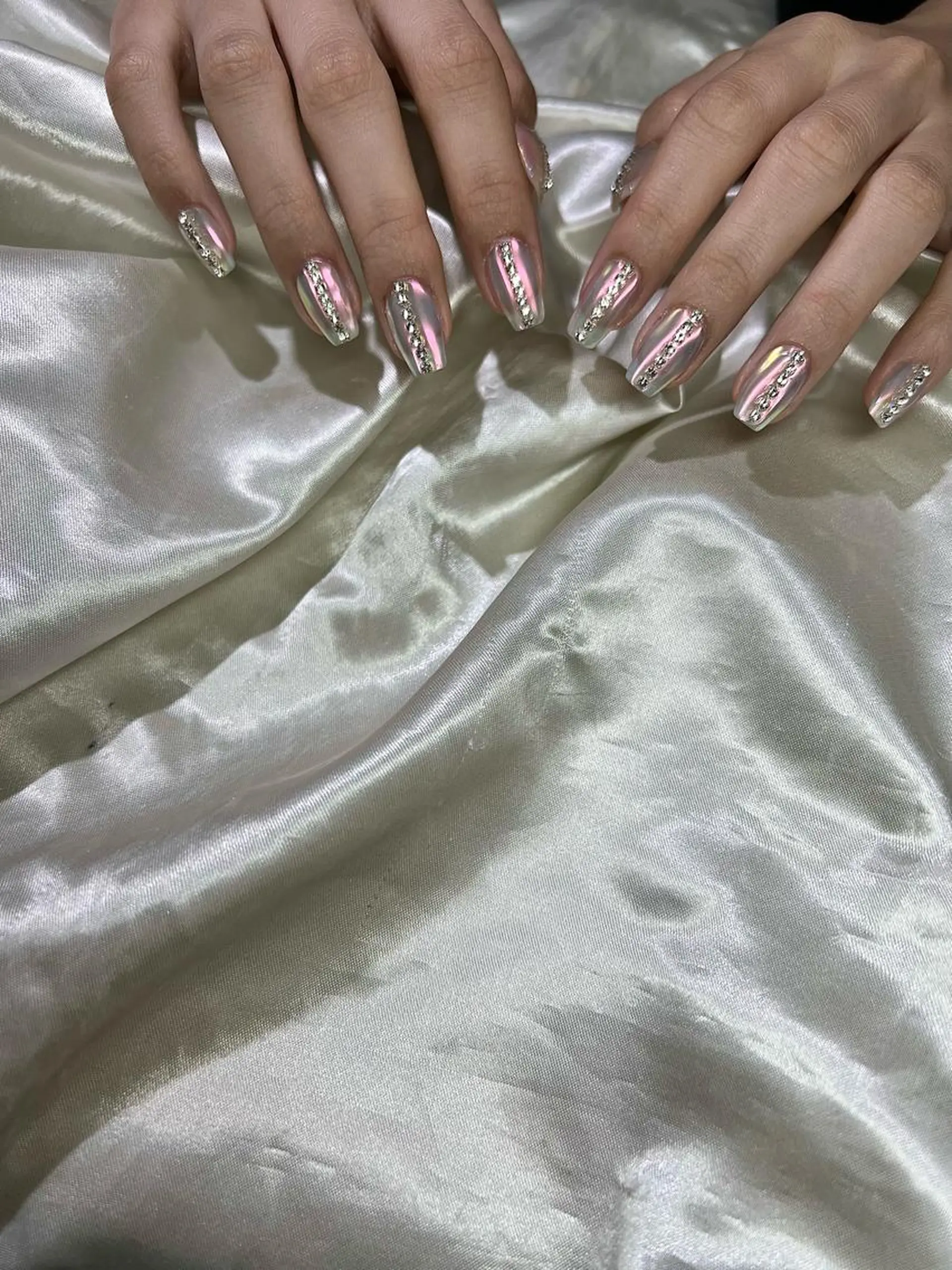 ネイル ミラーネイル 持ち込み ニュアンスネイル Charme. NOBUKOのネイルデザイン