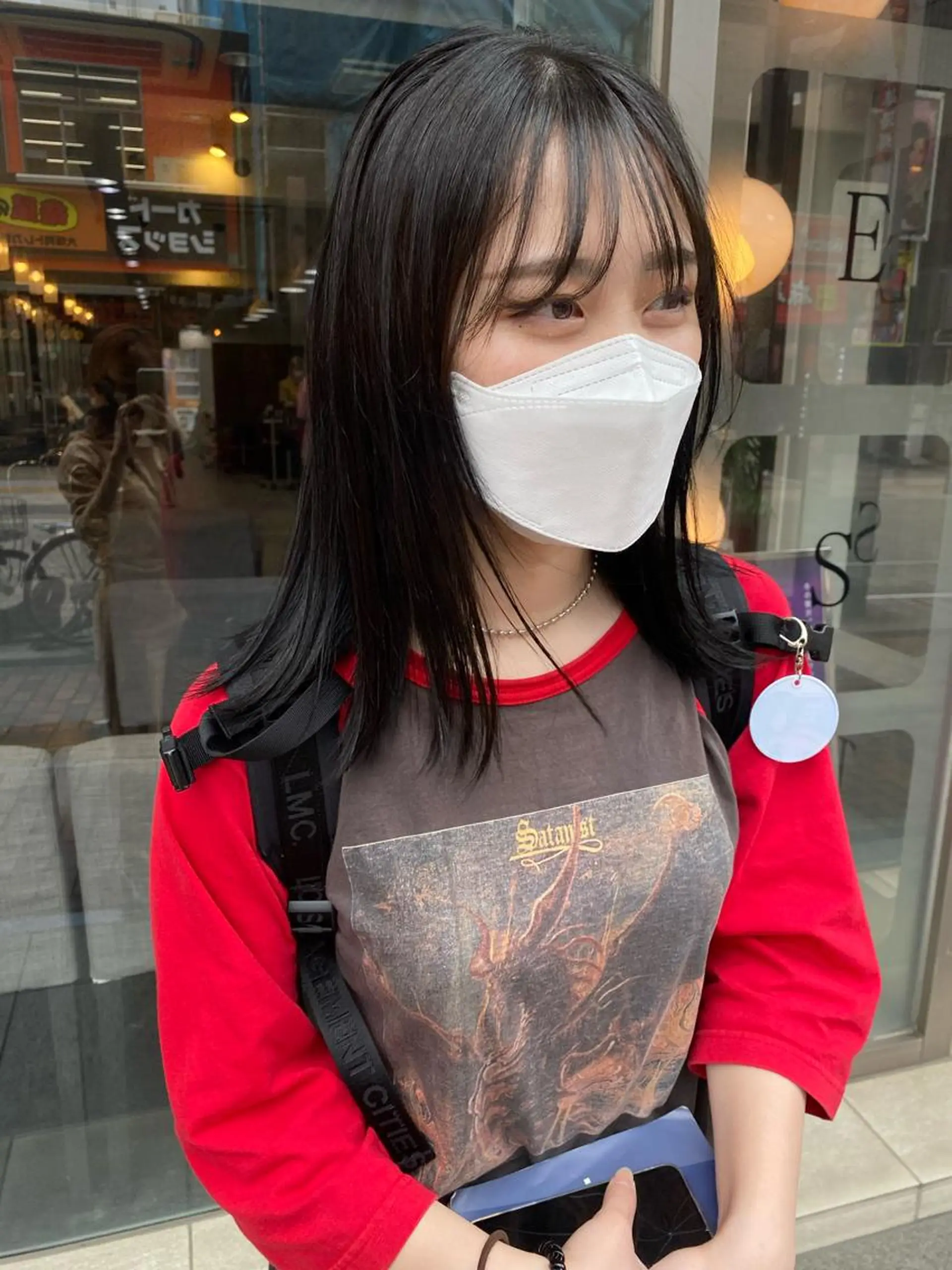 ミディアム カラー パーマ ヘアアレンジ メンズ キッズ ネイル viewstokyo所属・mana 暖色カラーカットのヘアスタイル