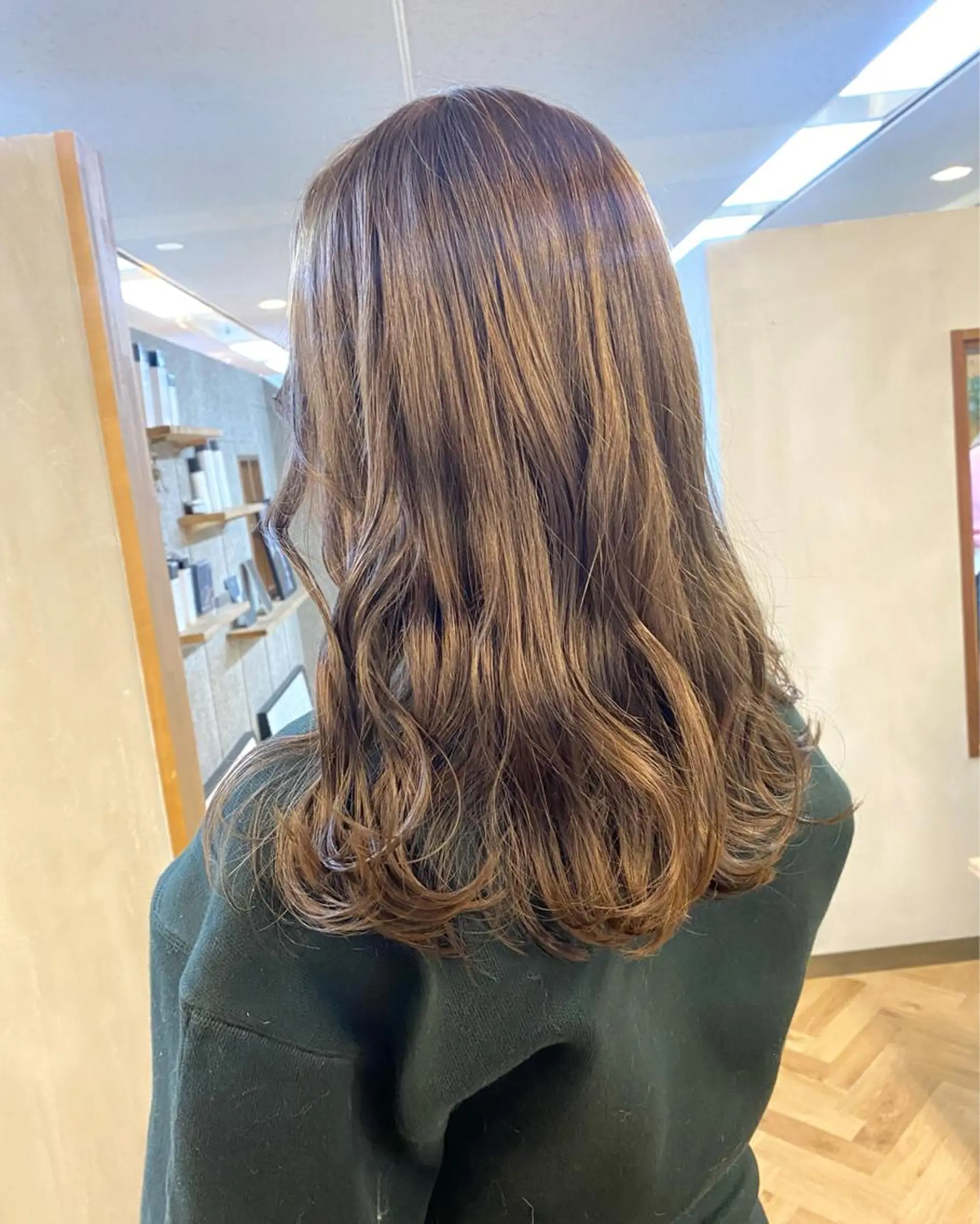 セミロング カラー ベージュカラー カット ヘアカラー トリートメント ハル🌸柔色/ ブリーチなし/艶髪のヘアスタイル