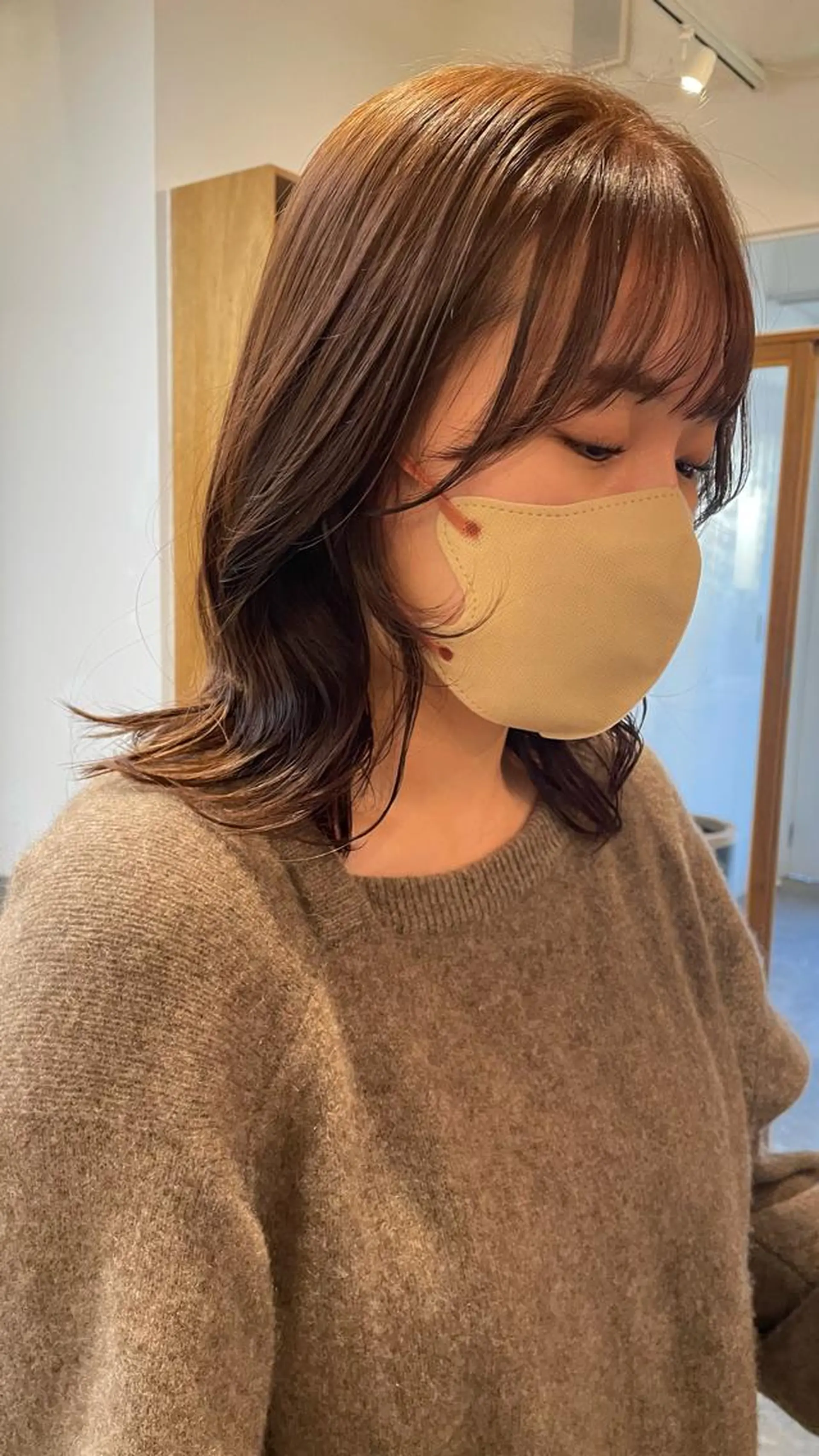 ミディアム カットモデル募集 長谷川のヘアスタイル