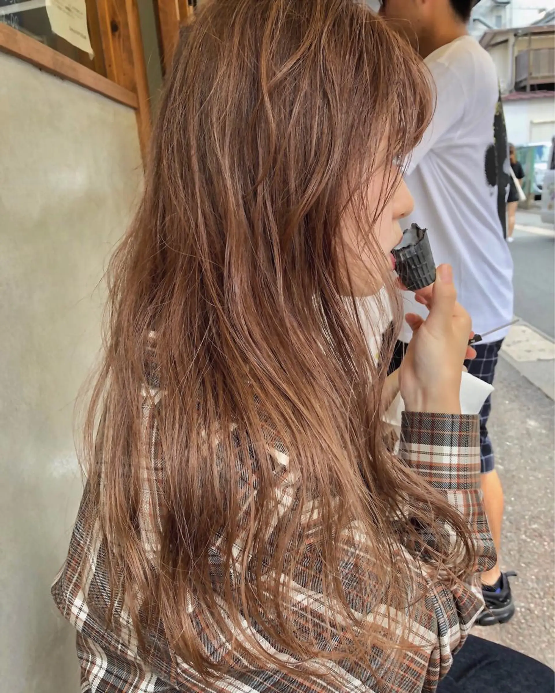 ロング カラー ベージュカラー ハイライトカラー ハイライト Pia ツボイ ケイタのヘアスタイル