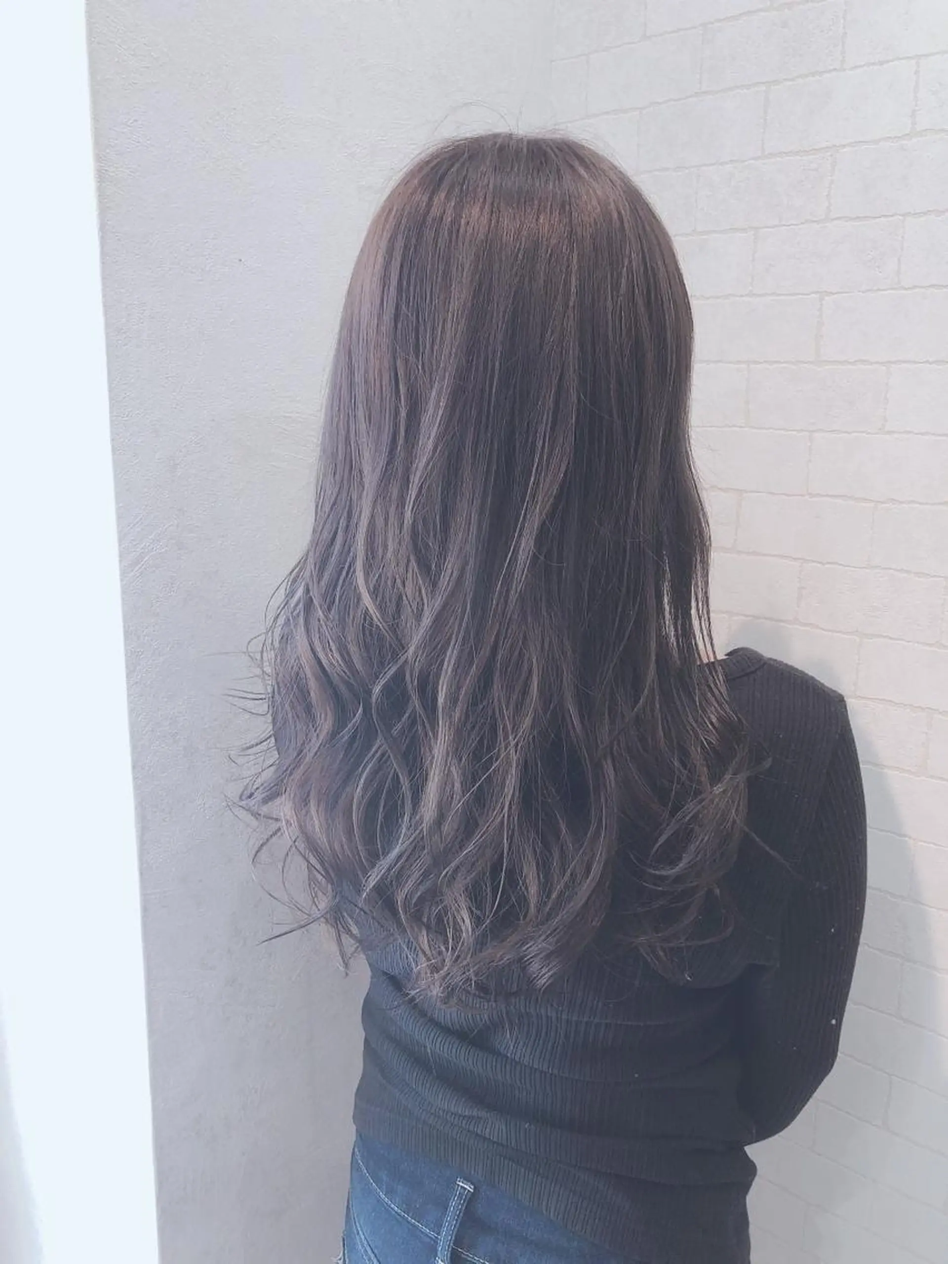 セミロング カラー グレージュ 小森 拓哉のヘアスタイル