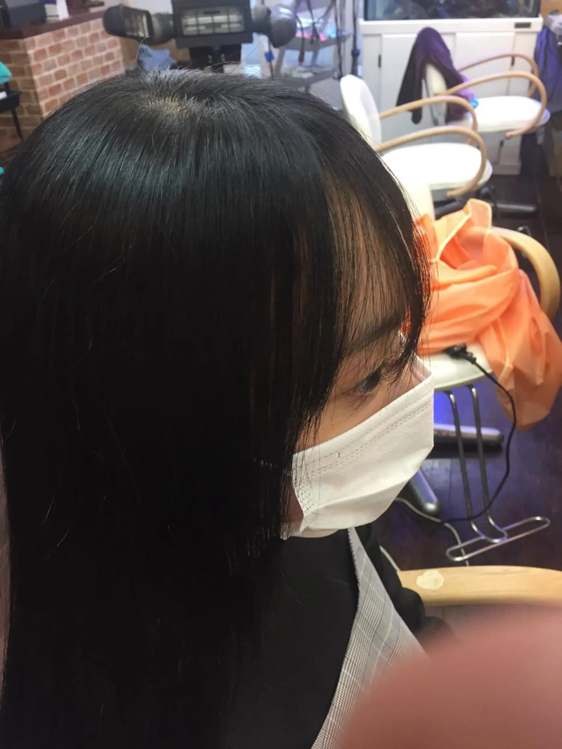 セミロング カラー パーマ 桧山 真のヘアスタイル