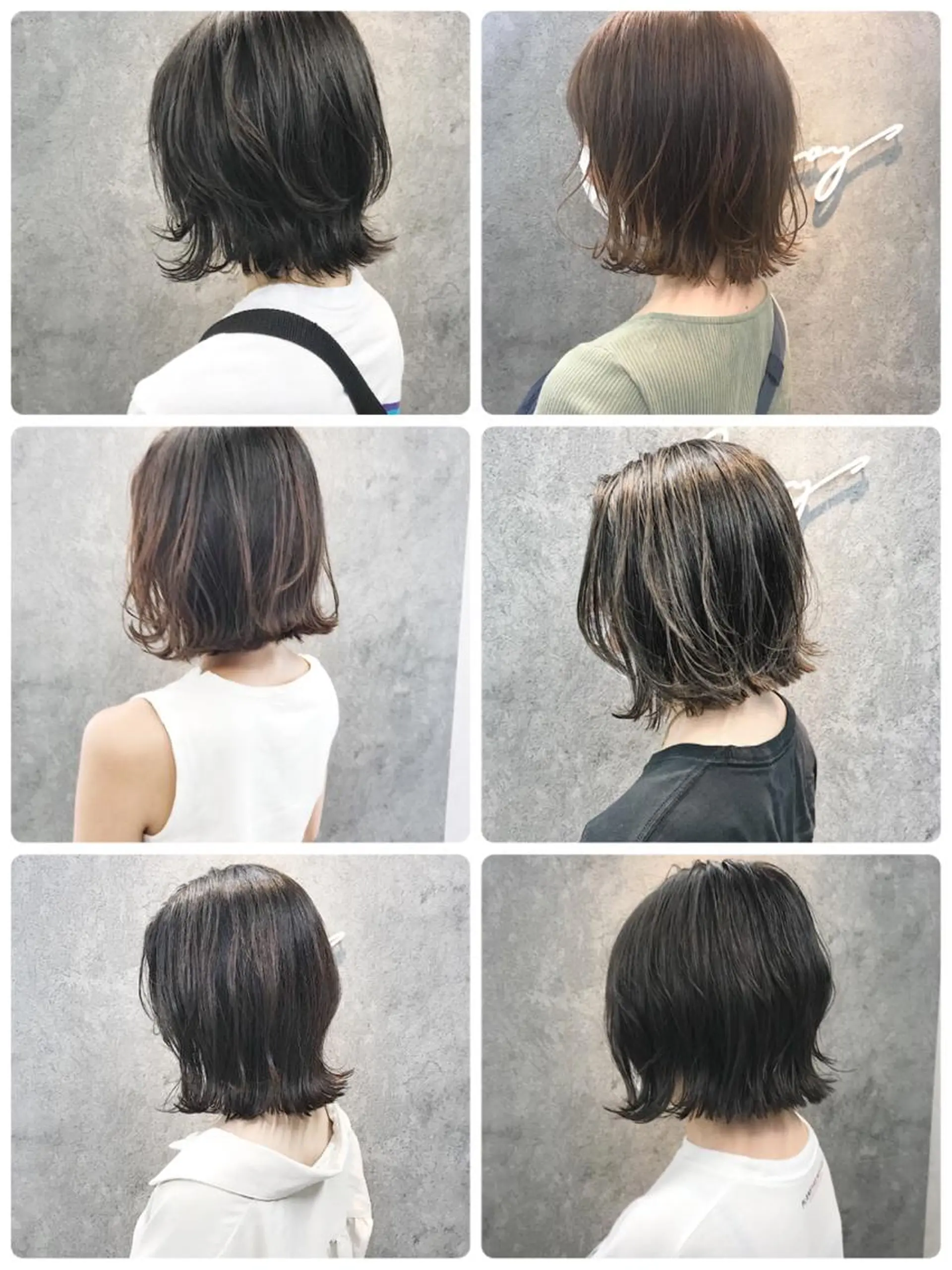 ミディアム カット ヘアカラー トリートメント 所渉/韓国レイヤー /ウルフカットのヘアスタイル